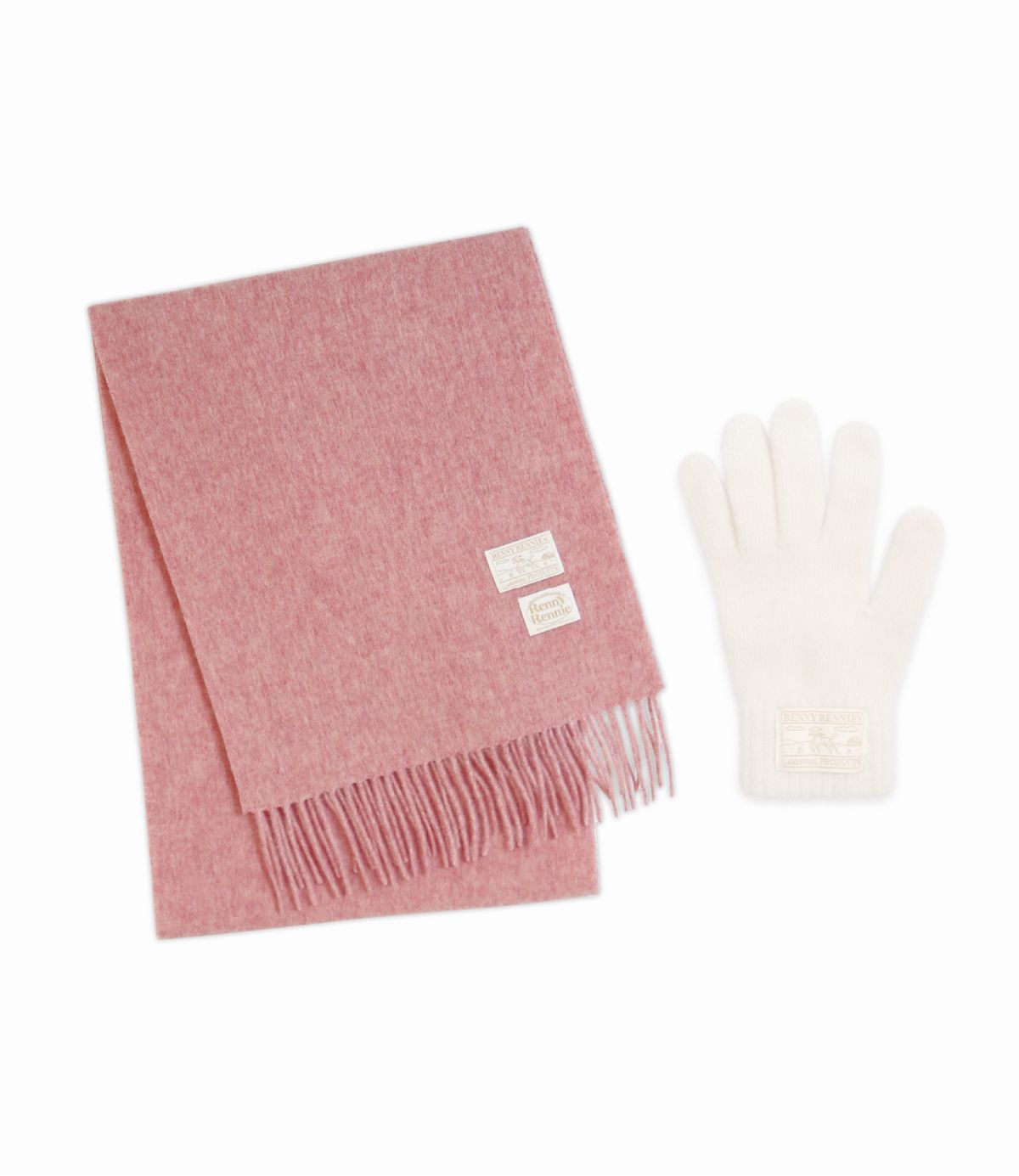 래니래니(RENNYRENNIE) [SET] PREMIUM PURE WOOL 100 MUFFLER + RENNY WOOL GLOVES - 프리미엄 울 100 머플러 + RENNY 울 장갑