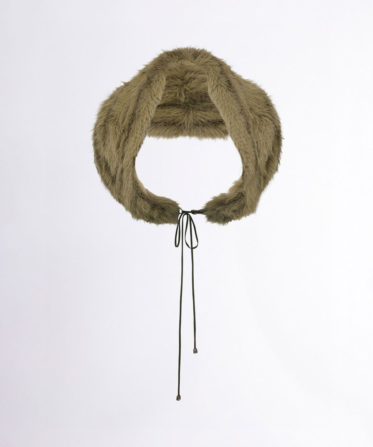 스컬프터(SCULPTOR) Faux Fur Shawl Olive