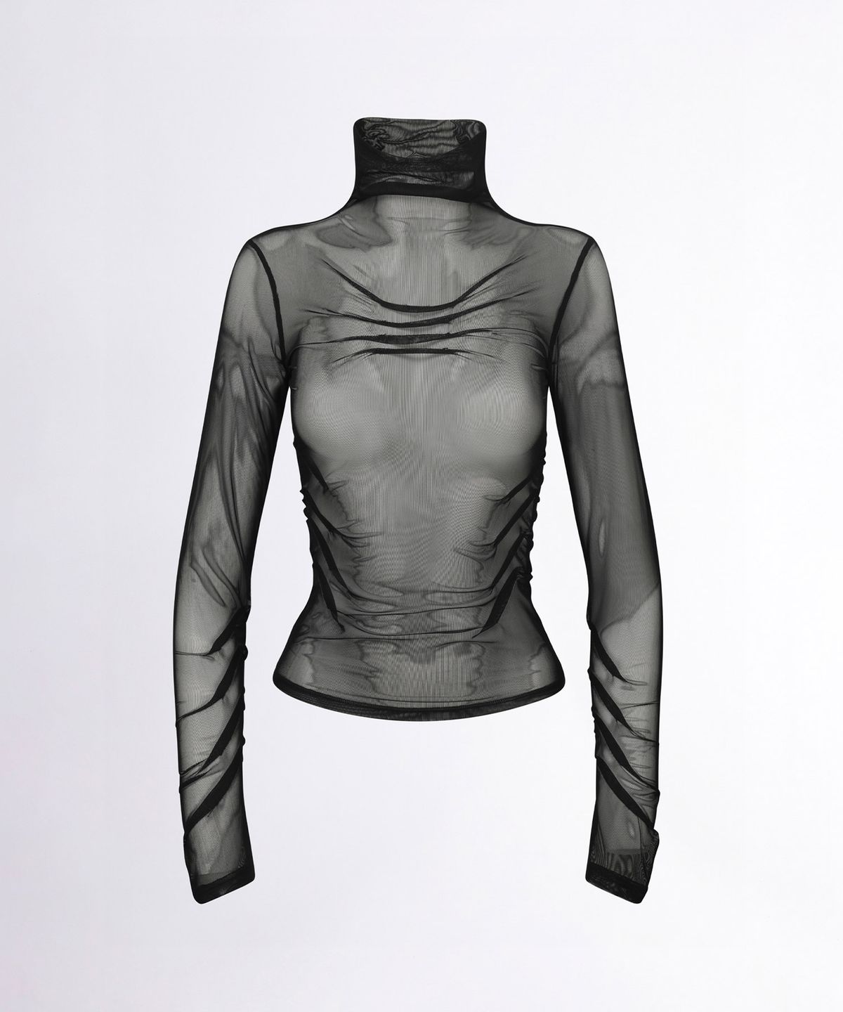 스컬프터(SCULPTOR) Origami Turtle Neck Tee Black