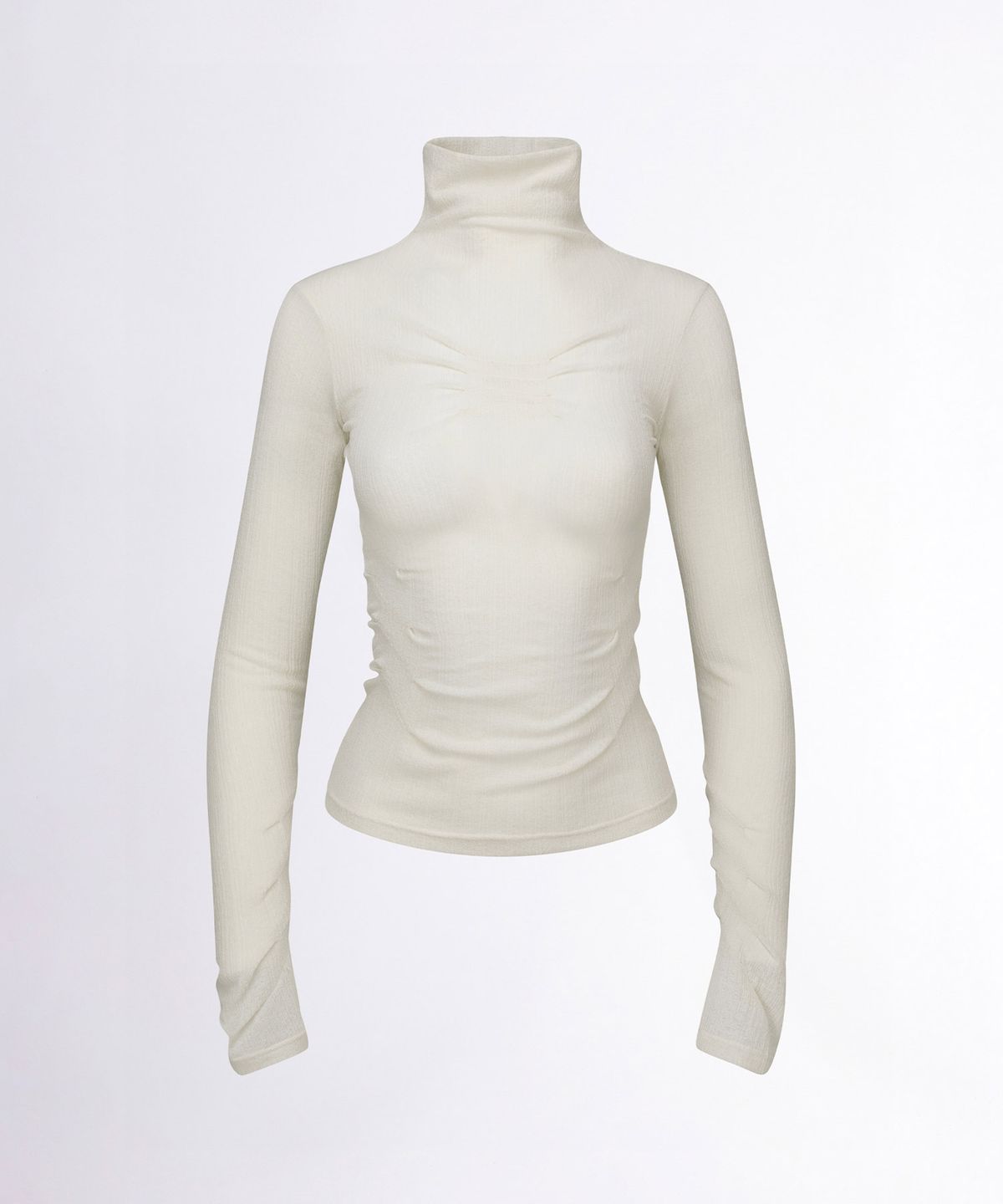 스컬프터(SCULPTOR) Origami Turtle Neck Tee Ivory