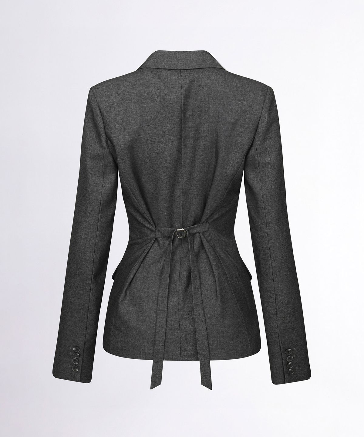 스컬프터(SCULPTOR) Tailored Belted Blazer Gray
