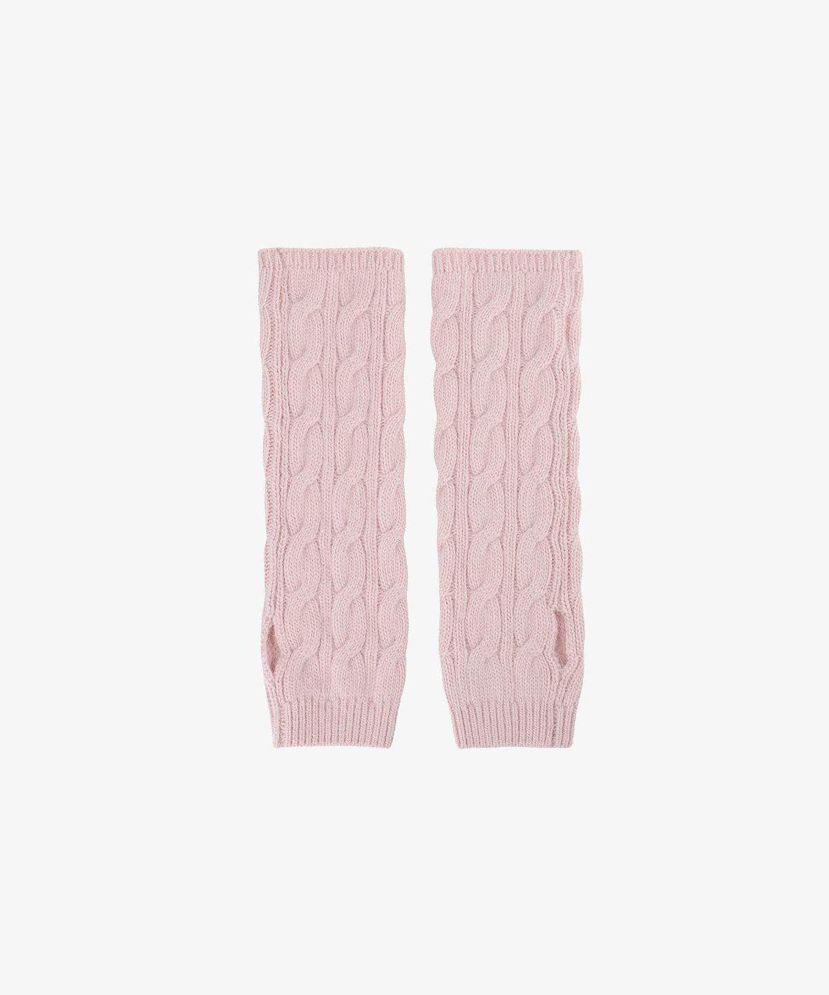 시티브리즈(CITYBREEZE) 앙고라 케이블 니트 핸드워머_PINK