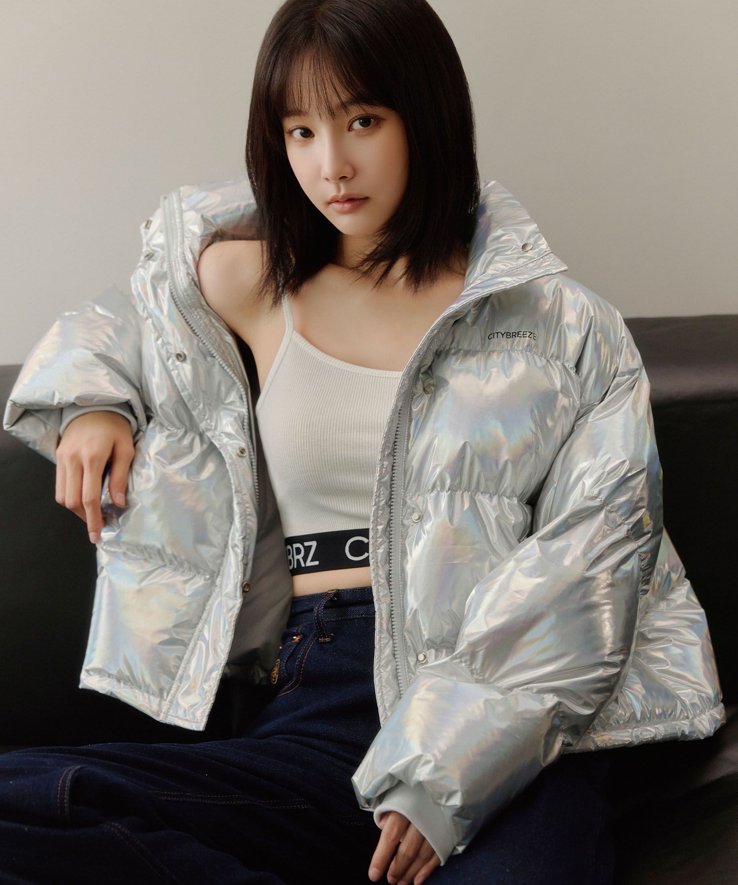 citybreeze★韓国★人気 Essential City Crop Padded Jumper 4色 시티브리즈 | CITYBREEZE | - essential city crop padded