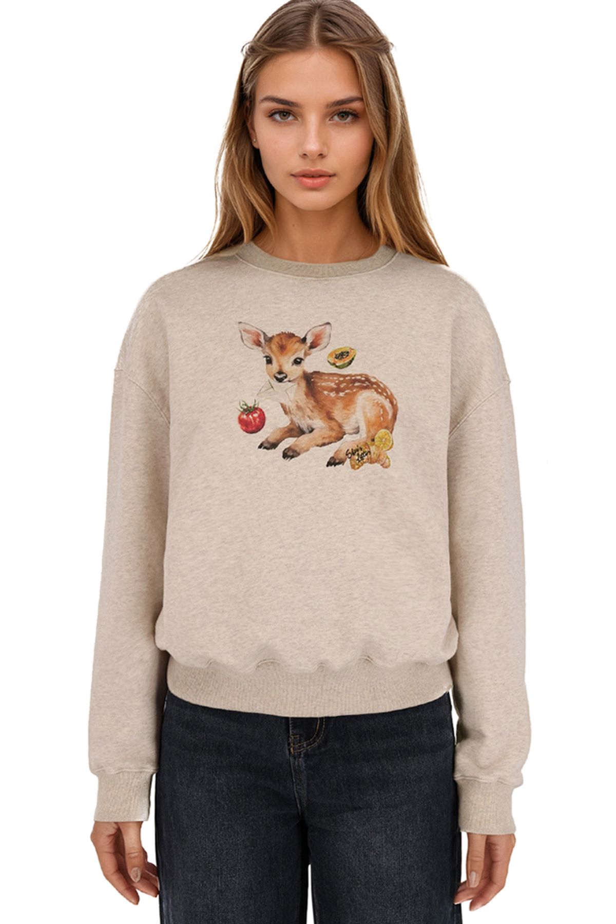 신스레터스(SHINS LETTERS) Letter-deer Sweatshirt / No.2