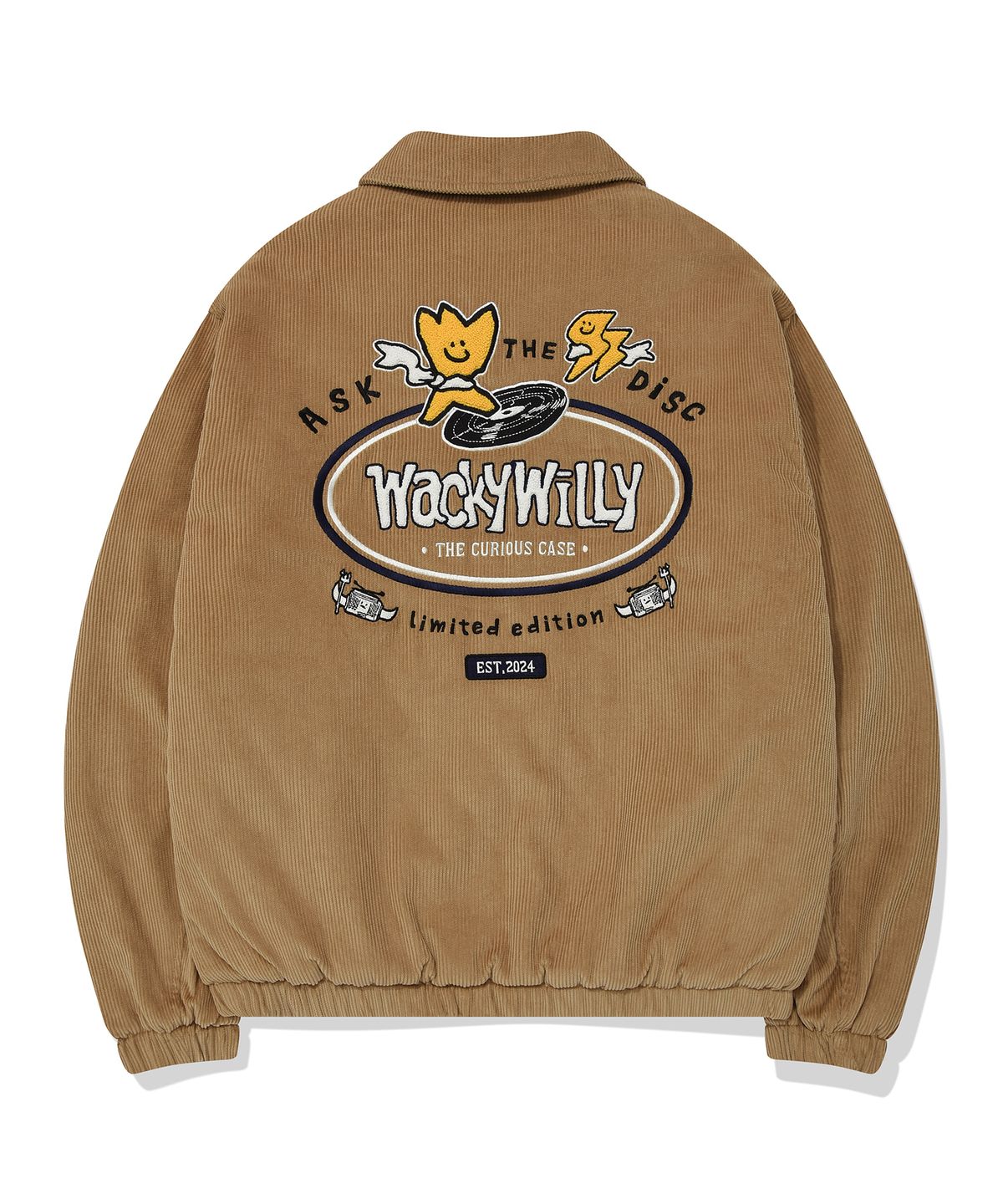 와키윌리(WACKY WILLY) 코듀로이 블루종 점퍼 베이지