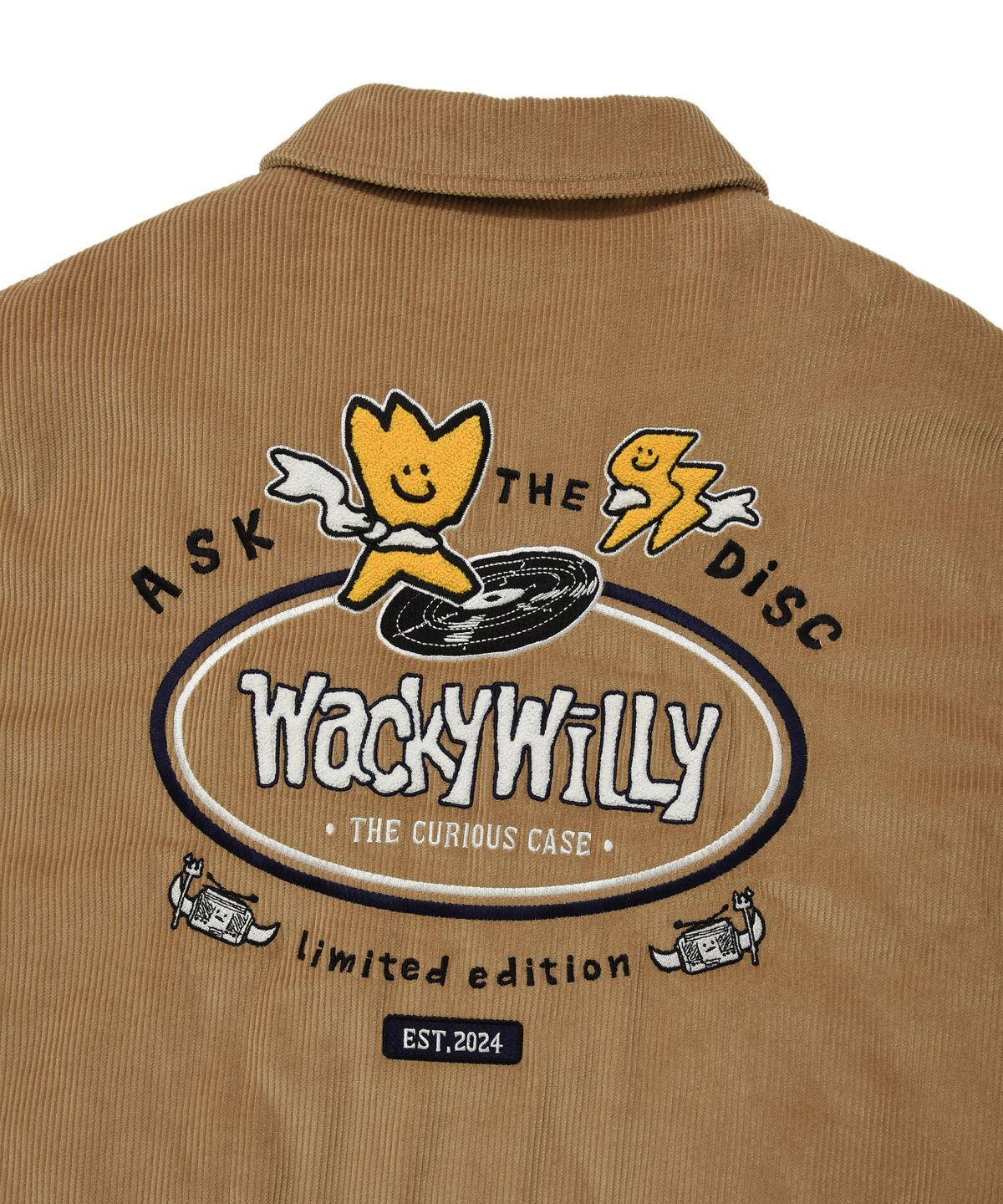 와키윌리(WACKY WILLY) 코듀로이 블루종 점퍼 베이지