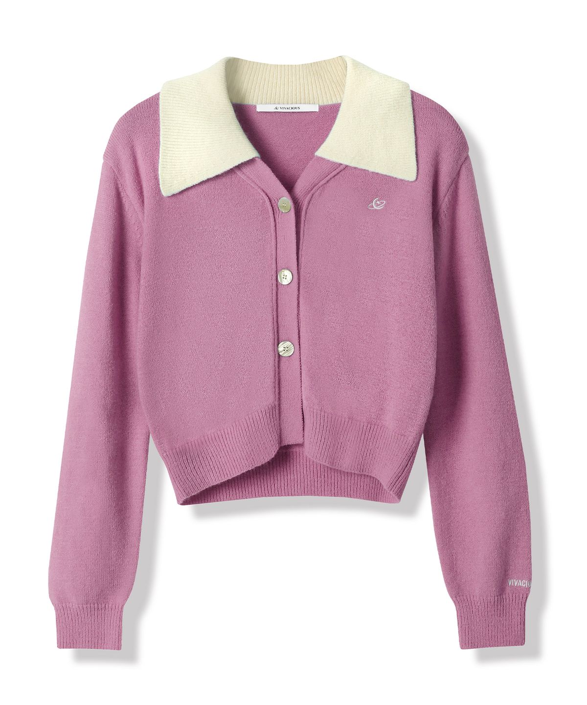 비바셔스(VIVACIOUS) Sailor Collar Knit Cardigan - 5COL