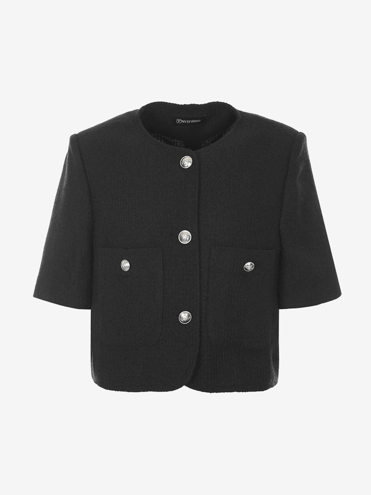 브이엔와이스튜디오(VNYSTUDIO) Round Tweed Jacket_YA5JKNA