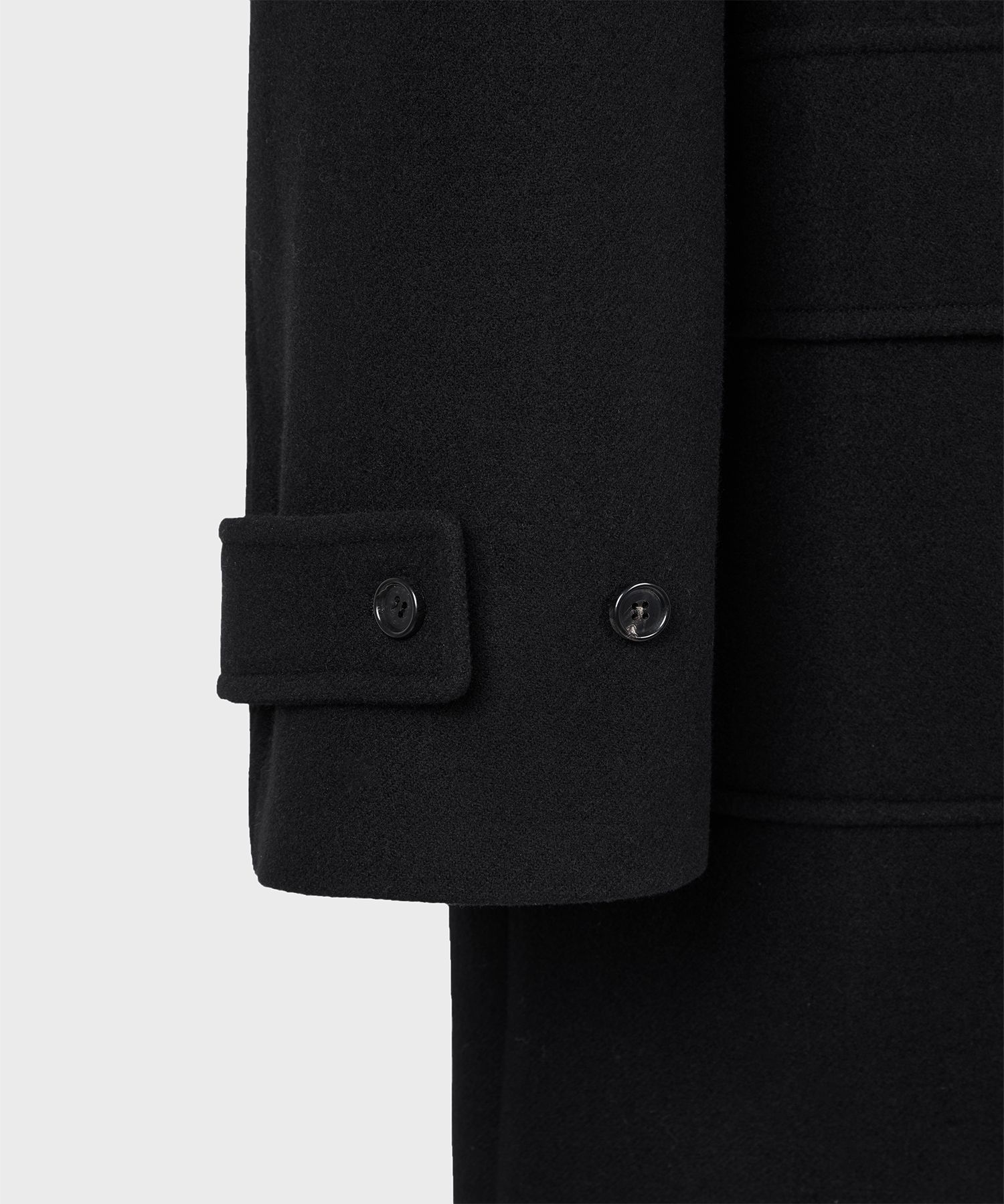 MUSINSA公式 | AMFEAST Stanley Duffle Coat Black