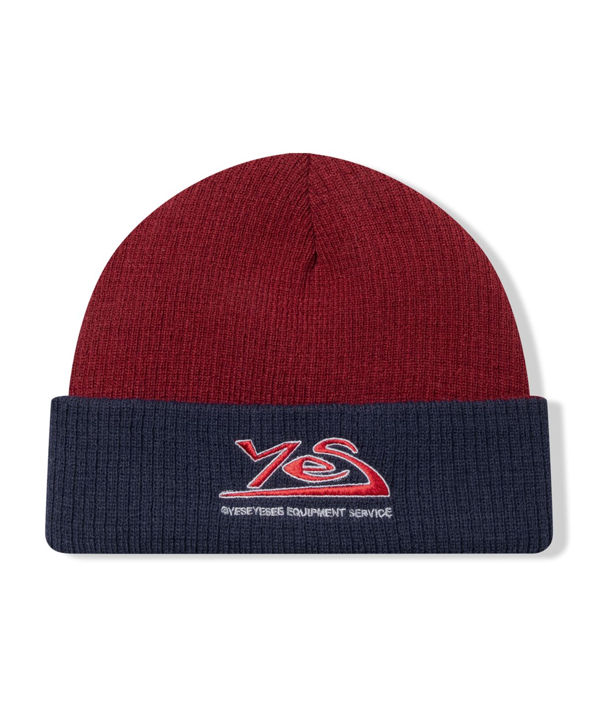 예스아이씨(YESEYESEE) Y.E.S Reversible Beanie Red/Navy