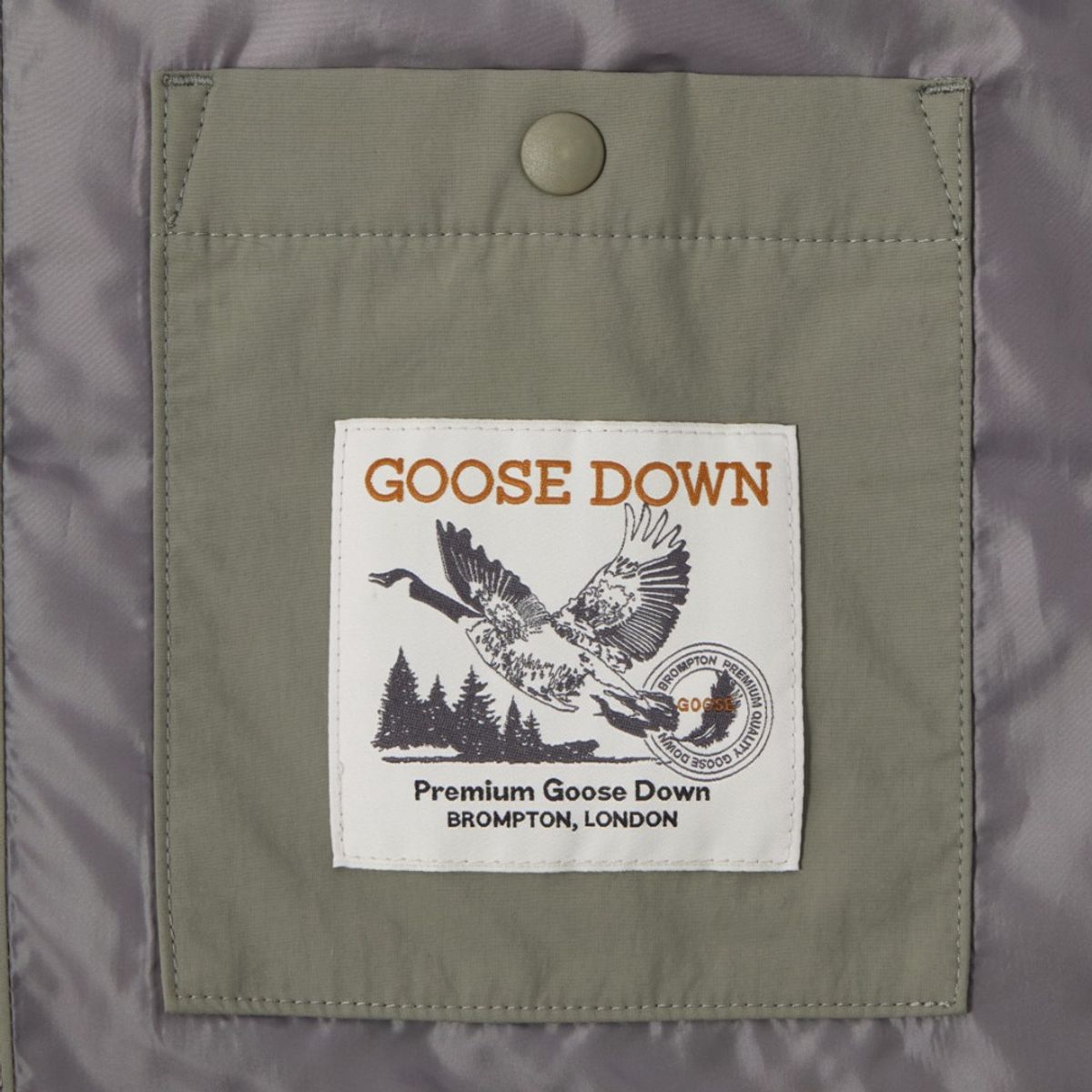 브롬톤 런던(BROMPTON LONDON) AEROWARM LIGHTWEIGHT DOWNVEST - KHAKI (P244UDV101)