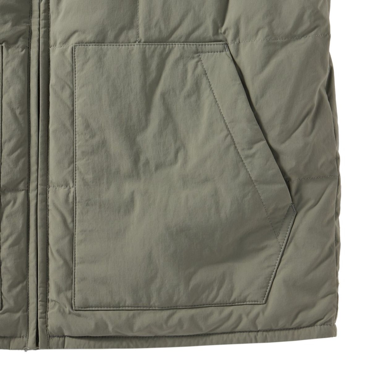 브롬톤 런던(BROMPTON LONDON) AEROWARM LIGHTWEIGHT DOWNVEST - KHAKI (P244UDV101)
