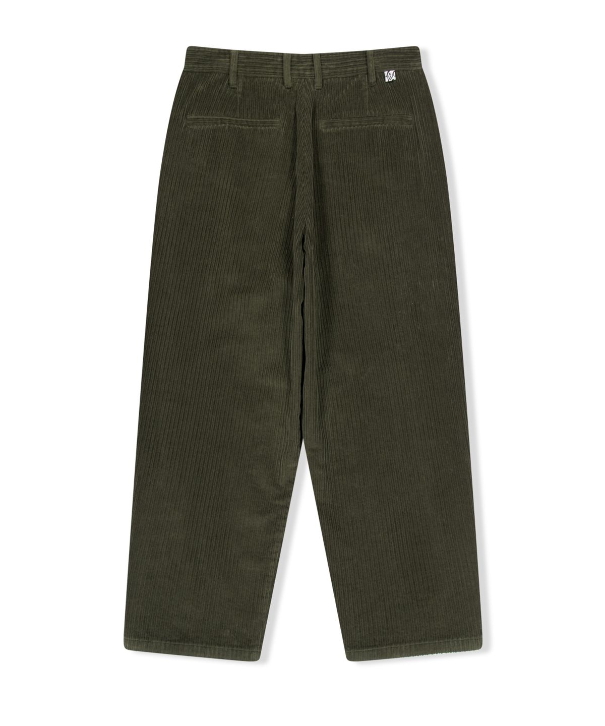 예스아이씨(YESEYESEE) Cord Tucked Pants Olive