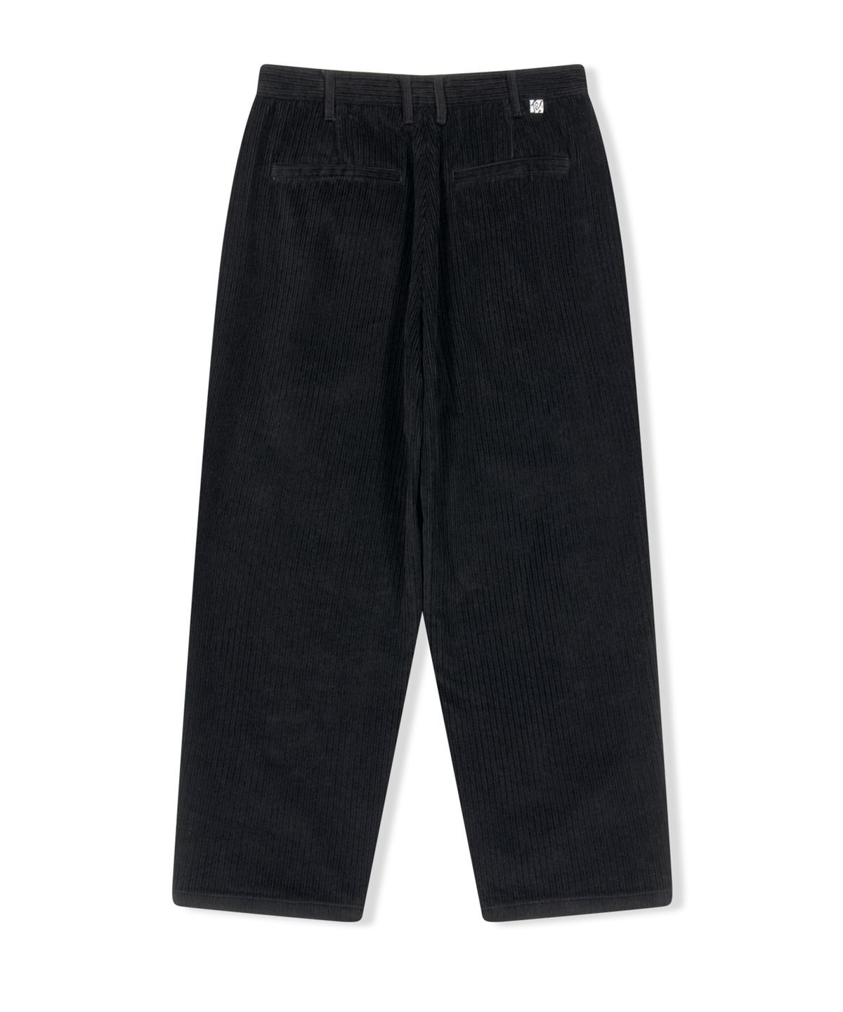 예스아이씨(YESEYESEE) Cord Tucked Pants Black