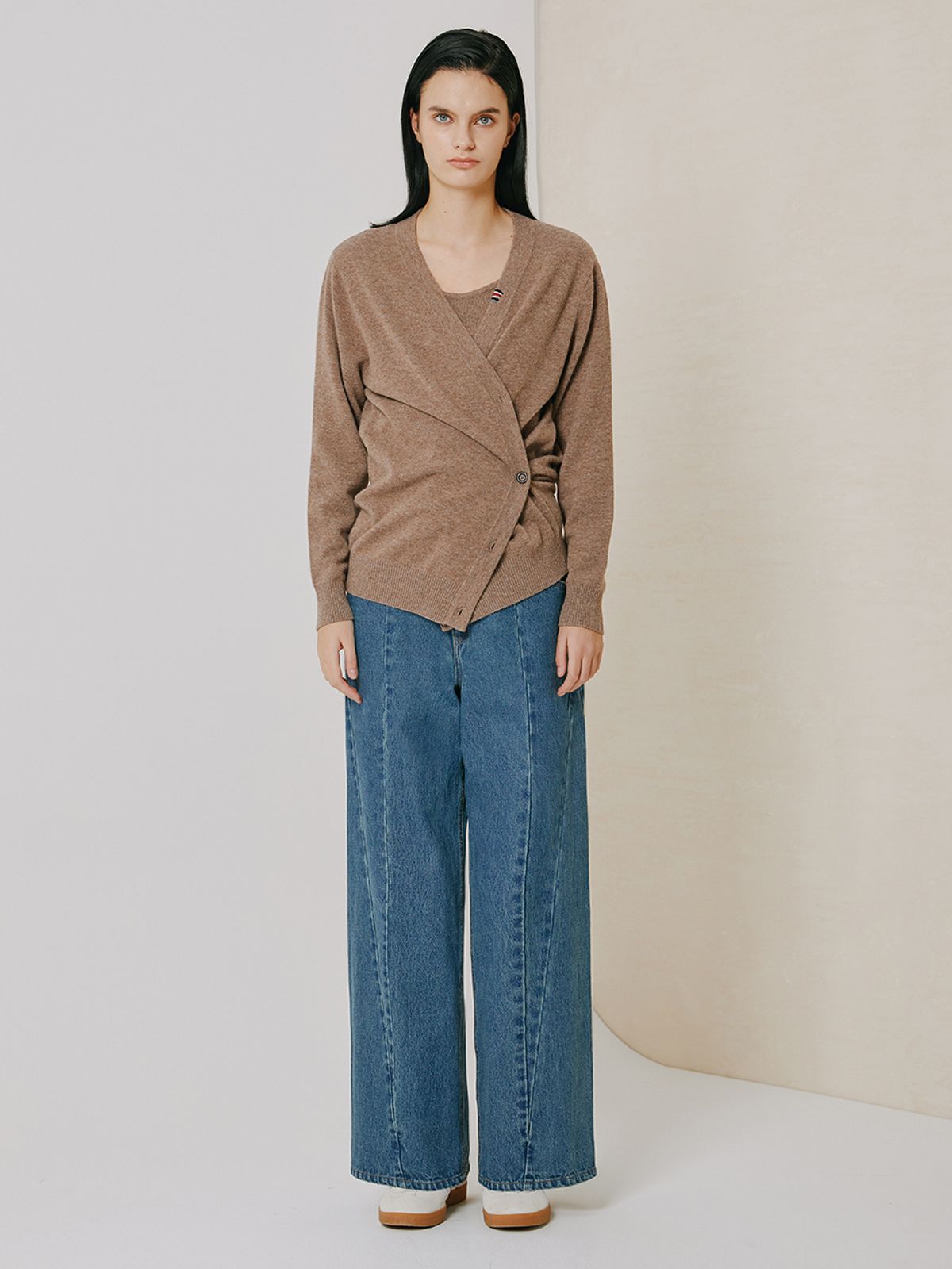 브이엔와이스튜디오(VNYSTUDIO) Washed Wide denim pants_YZBDPN2