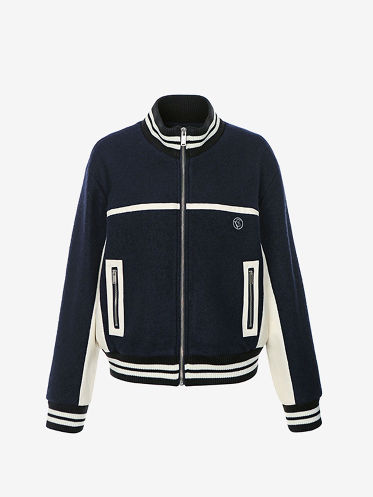 브이엔와이스튜디오(VNYSTUDIO) Visible contrast varsity jumper_YZAJPN2