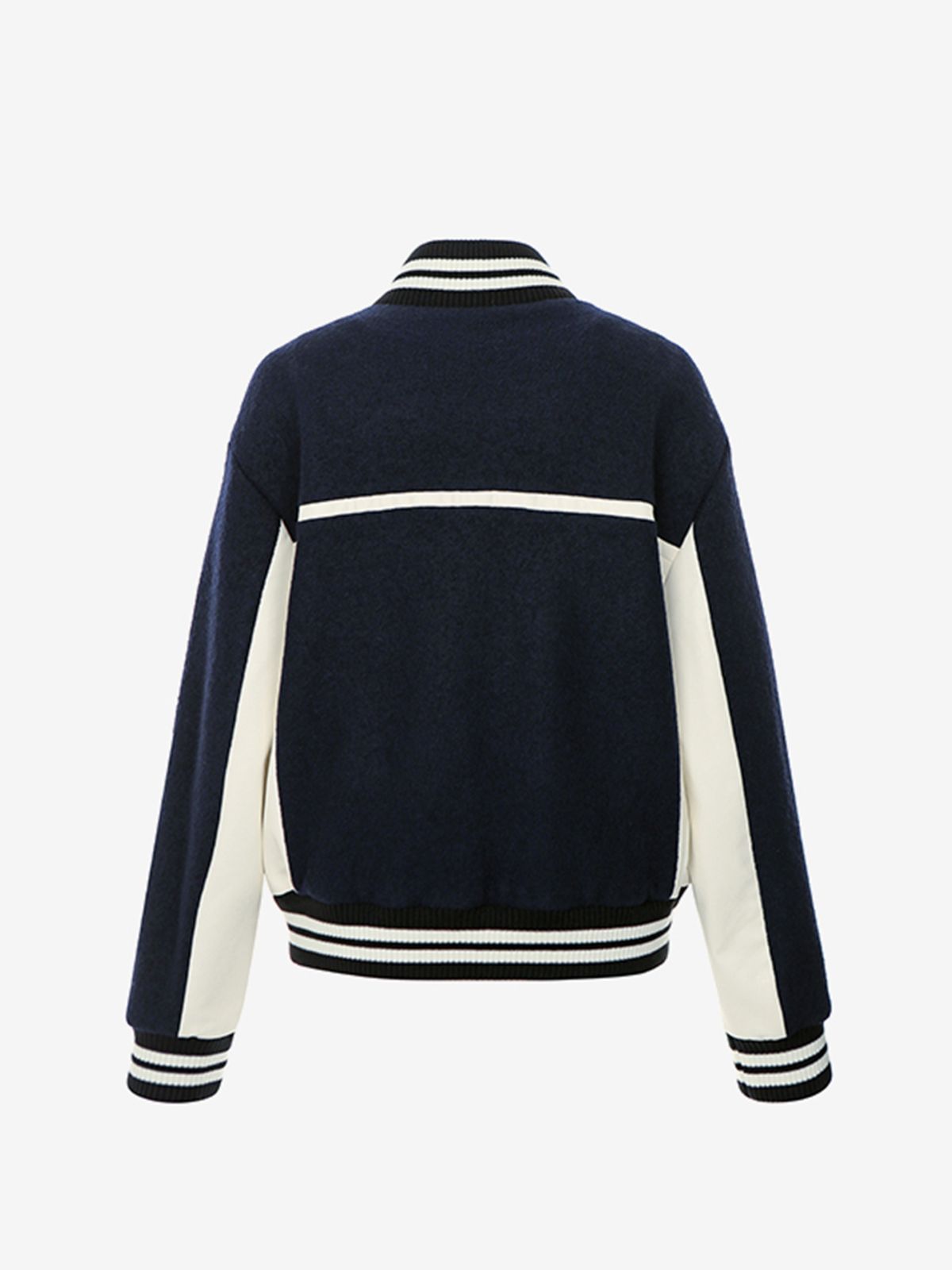 브이엔와이스튜디오(VNYSTUDIO) Visible contrast varsity jumper_YZAJPN2