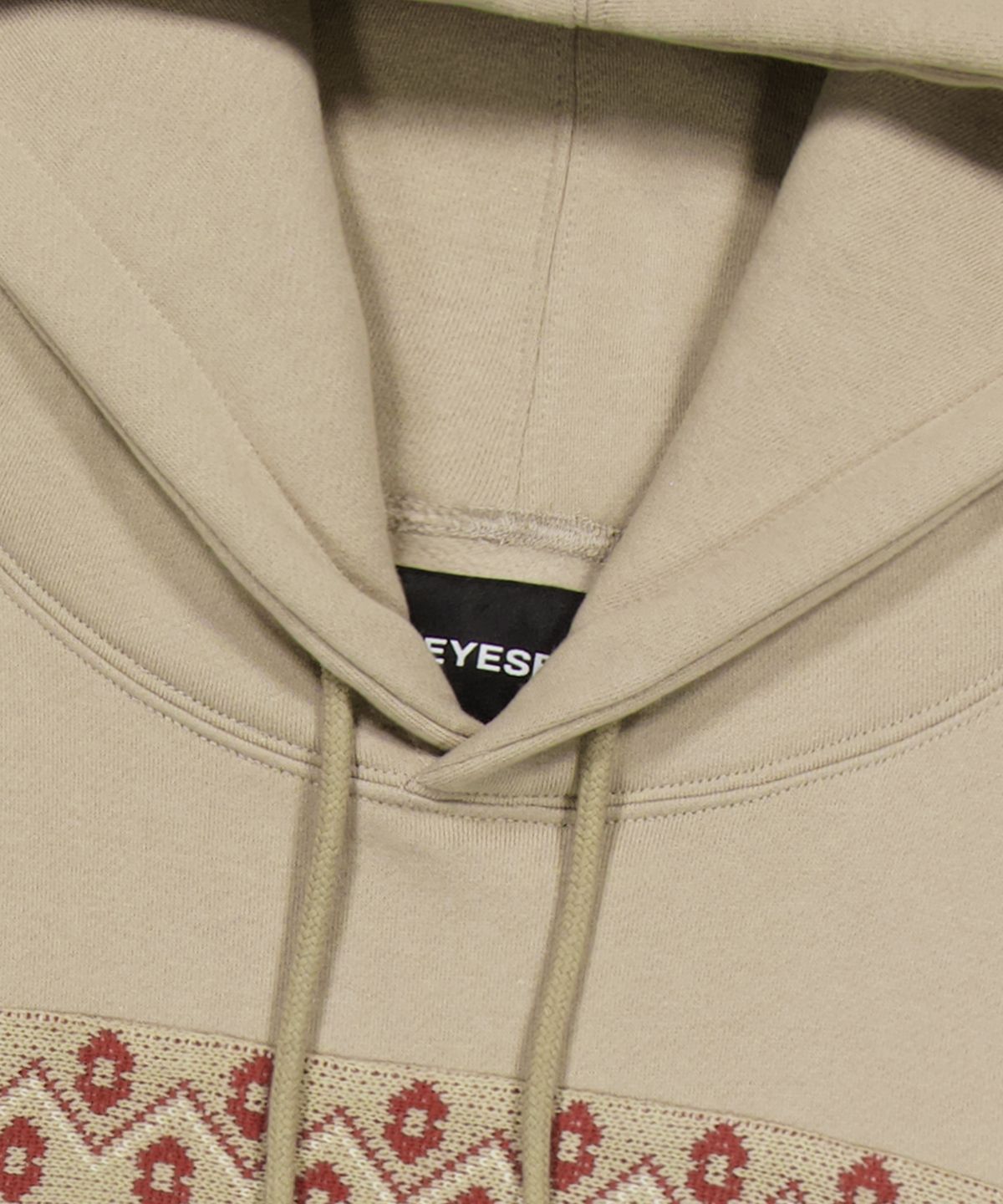 예스아이씨(YESEYESEE) Y.E.S Jacquard Skull Hoodie Stone