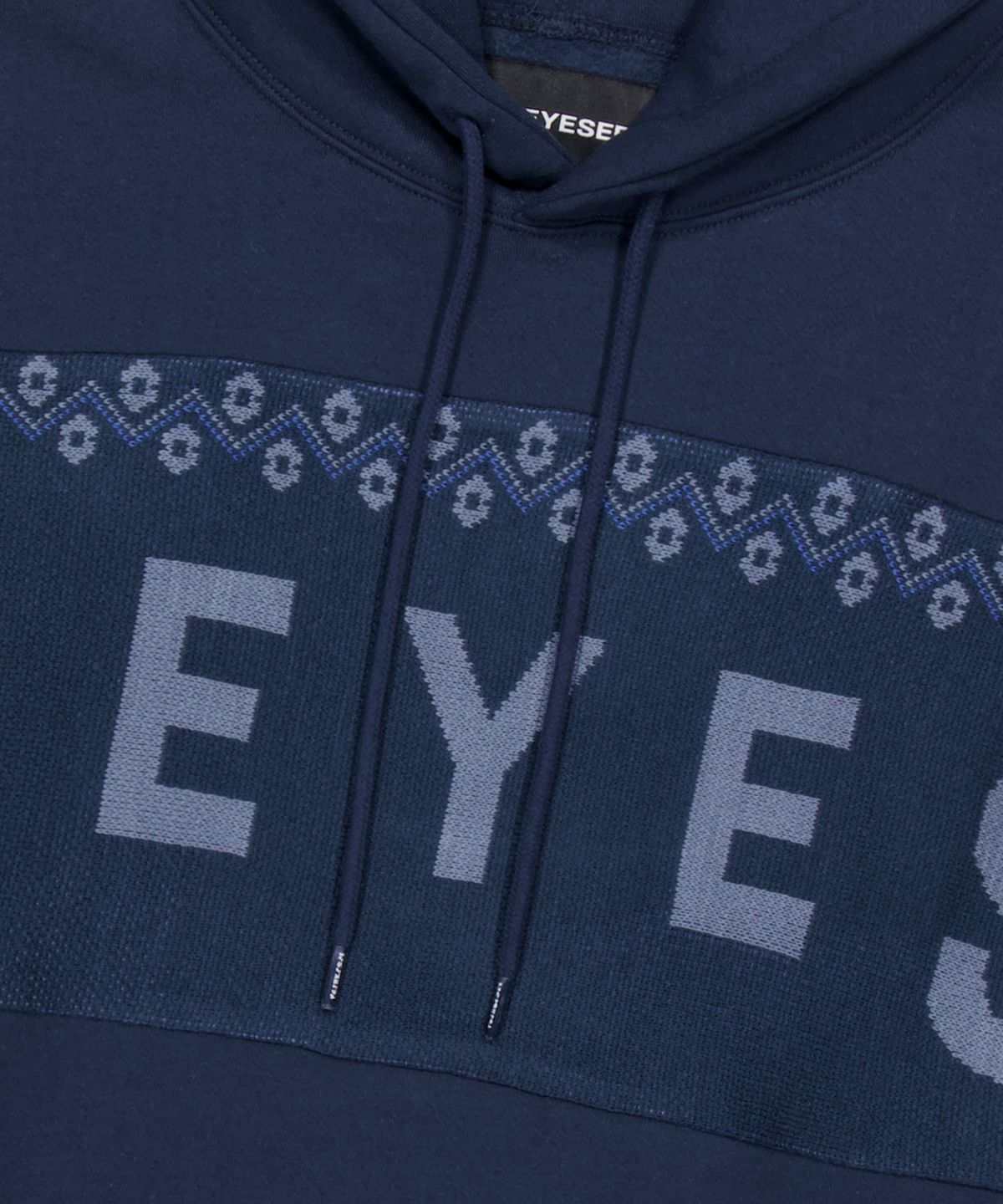 예스아이씨(YESEYESEE) Y.E.S Jacquard Skull Hoodie Navy