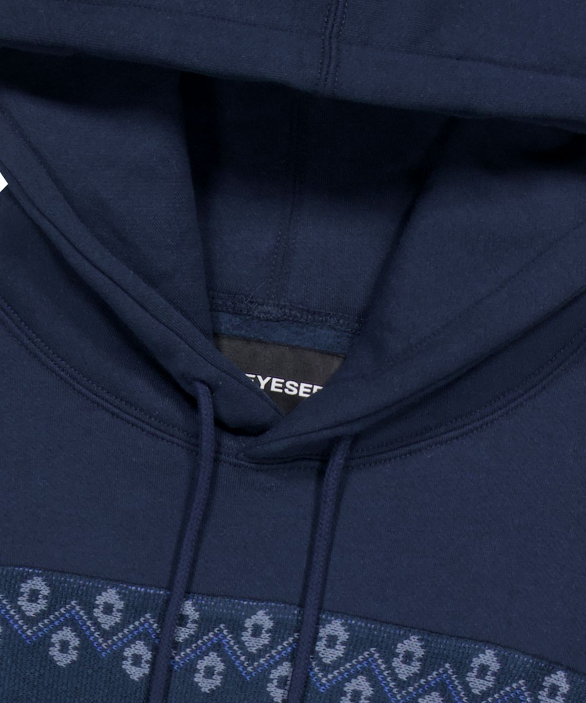 예스아이씨(YESEYESEE) Y.E.S Jacquard Skull Hoodie Navy