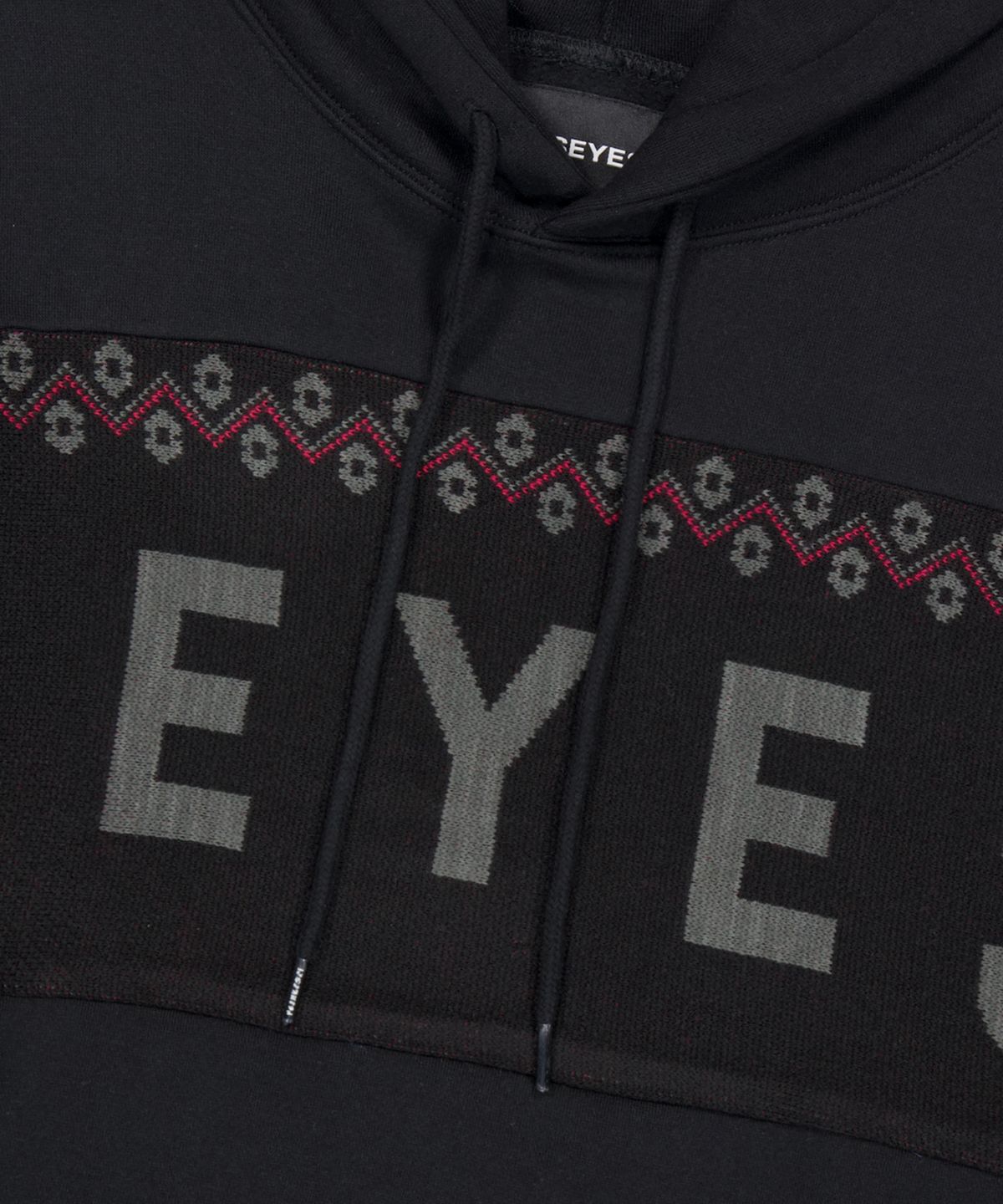 예스아이씨(YESEYESEE) Y.E.S Jacquard Skull Hoodie Black