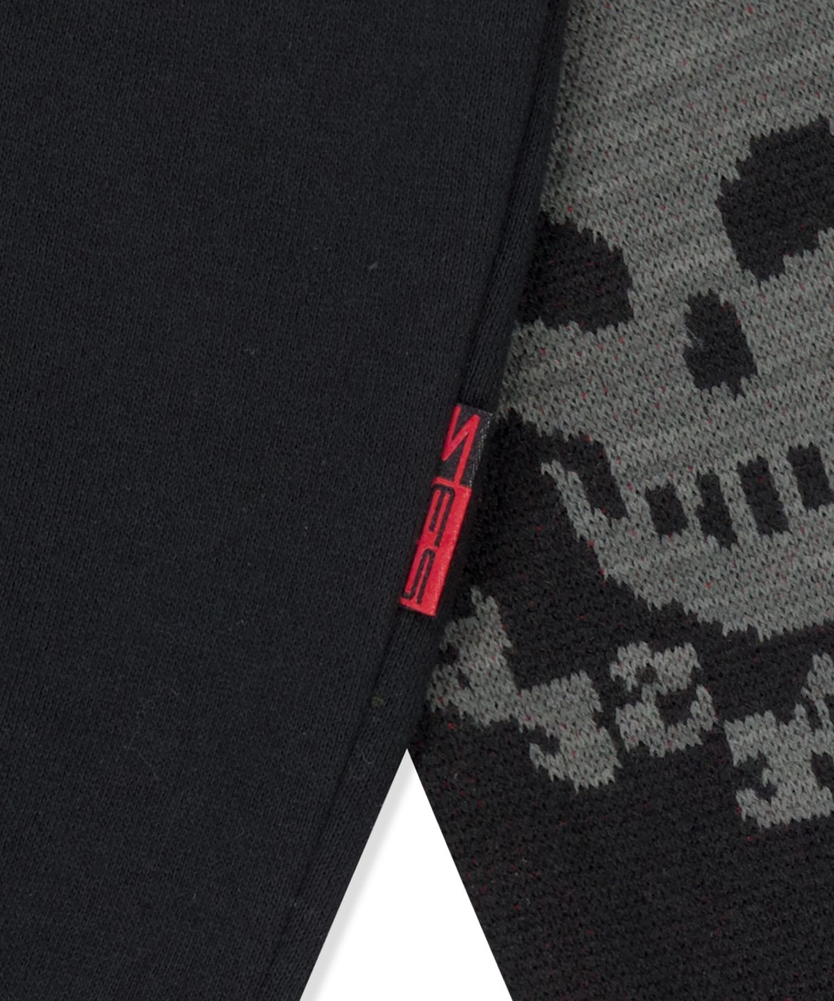 예스아이씨(YESEYESEE) Y.E.S Jacquard Skull Hoodie Black