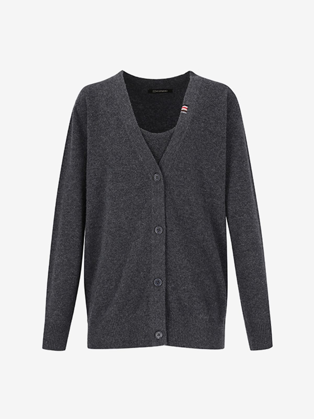 브이엔와이스튜디오(VNYSTUDIO) Cashmere blended knit vest and button cardigan set_YZBLKN1