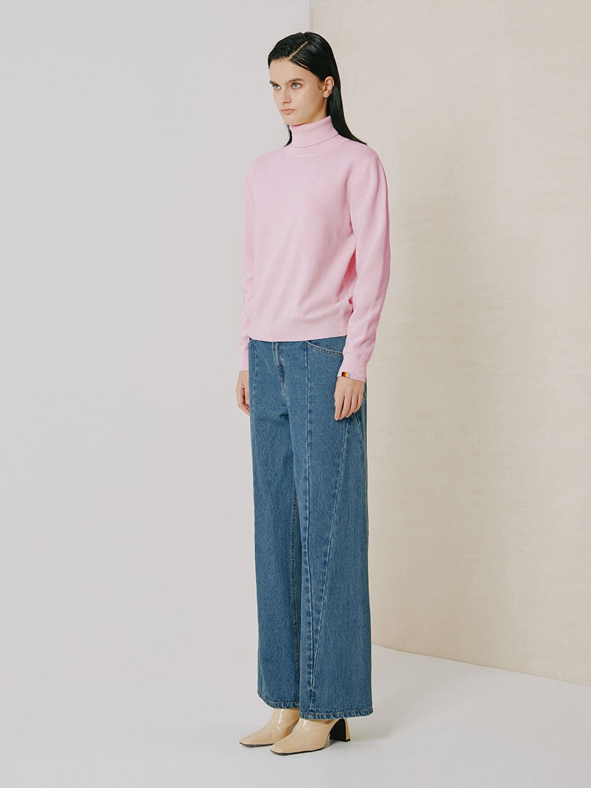 브이엔와이스튜디오(VNYSTUDIO) Cashmere wool blended  turtleneck knit_YZBLKN4