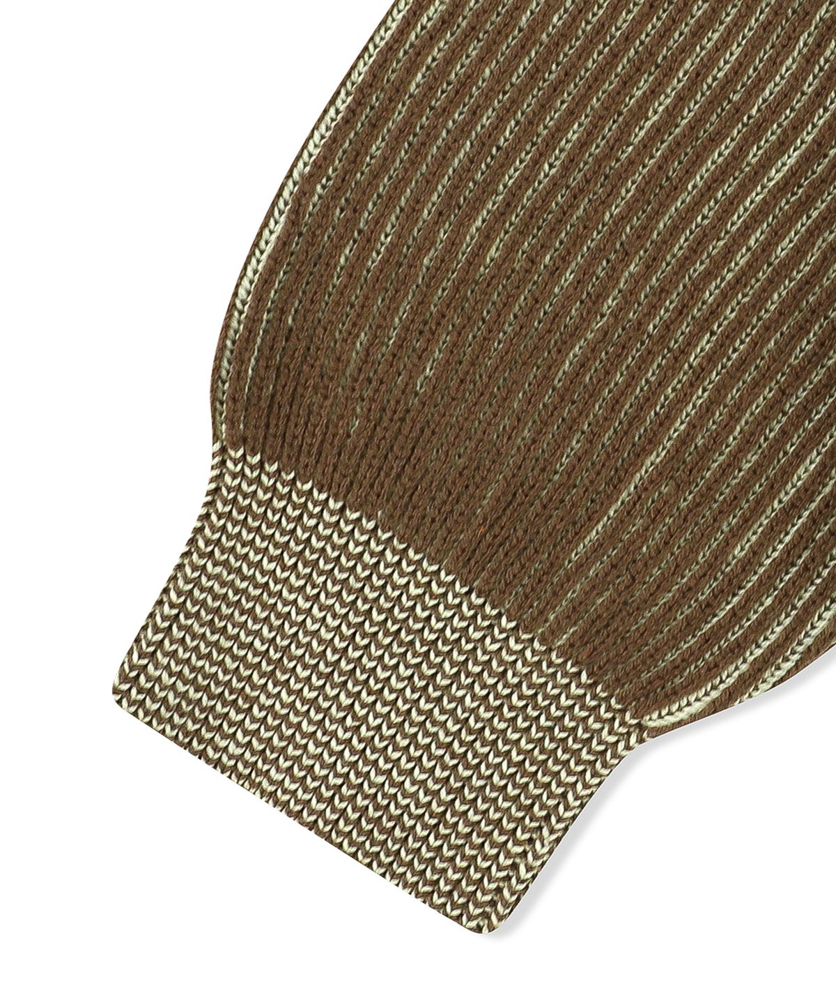 예스아이씨(YESEYESEE) Rib Knit Half Zip up Khaki