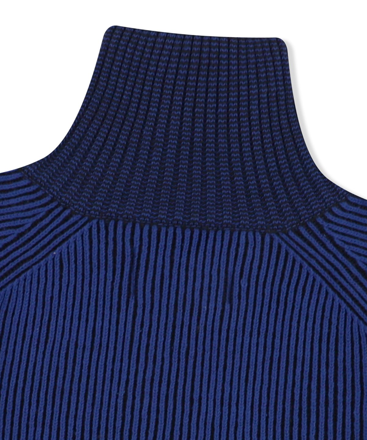 예스아이씨(YESEYESEE) Rib Knit Half Zip up Blue