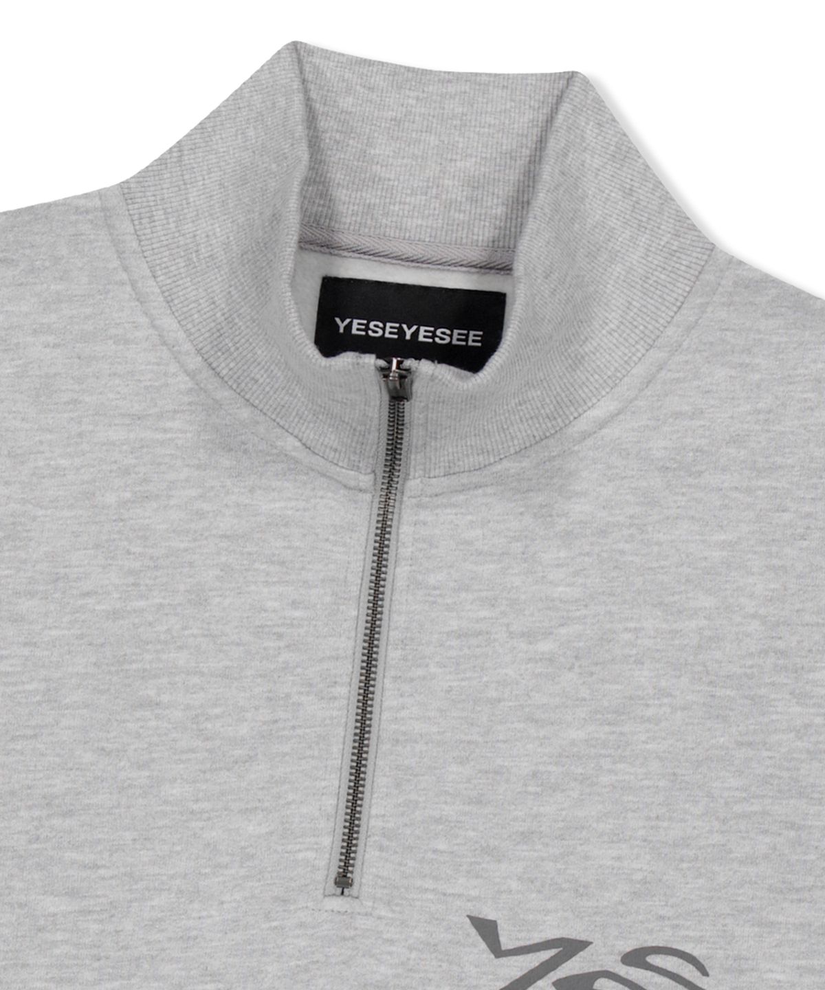 예스아이씨(YESEYESEE) Y.E.S Thumb Hole Half Zip Grey
