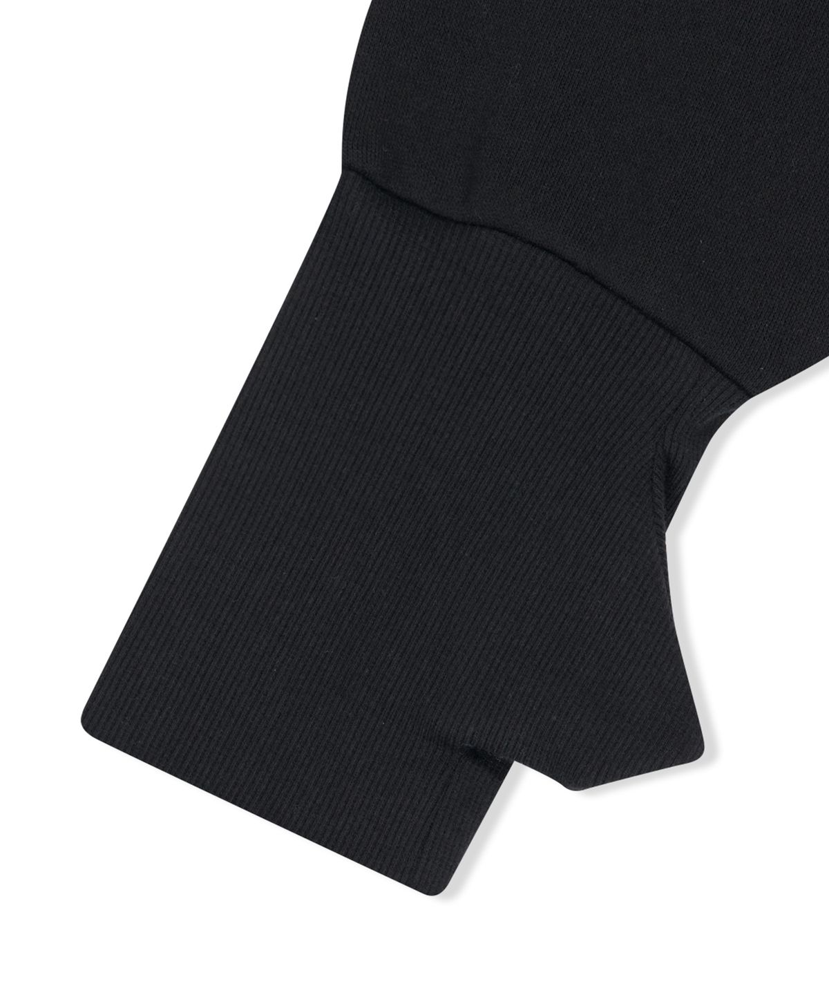 예스아이씨(YESEYESEE) Y.E.S Thumb Hole Half Zip Black