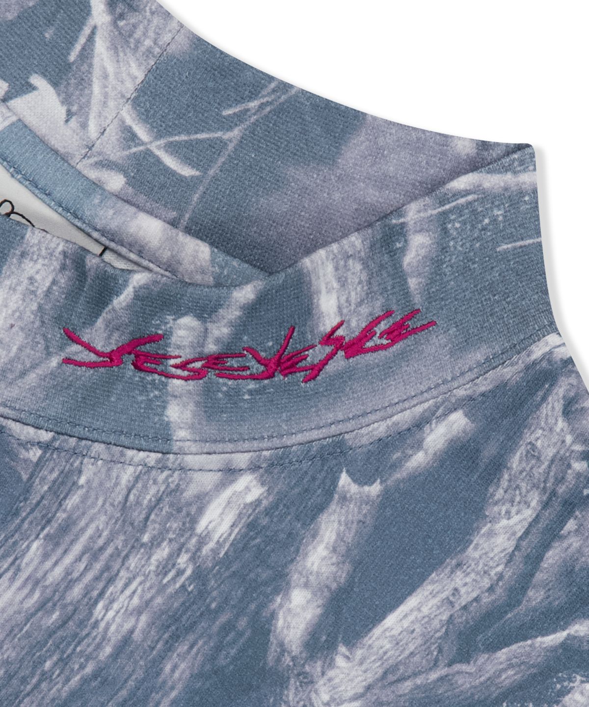 예스아이씨(YESEYESEE) Y.E.S Mock Neck L/S Blue
