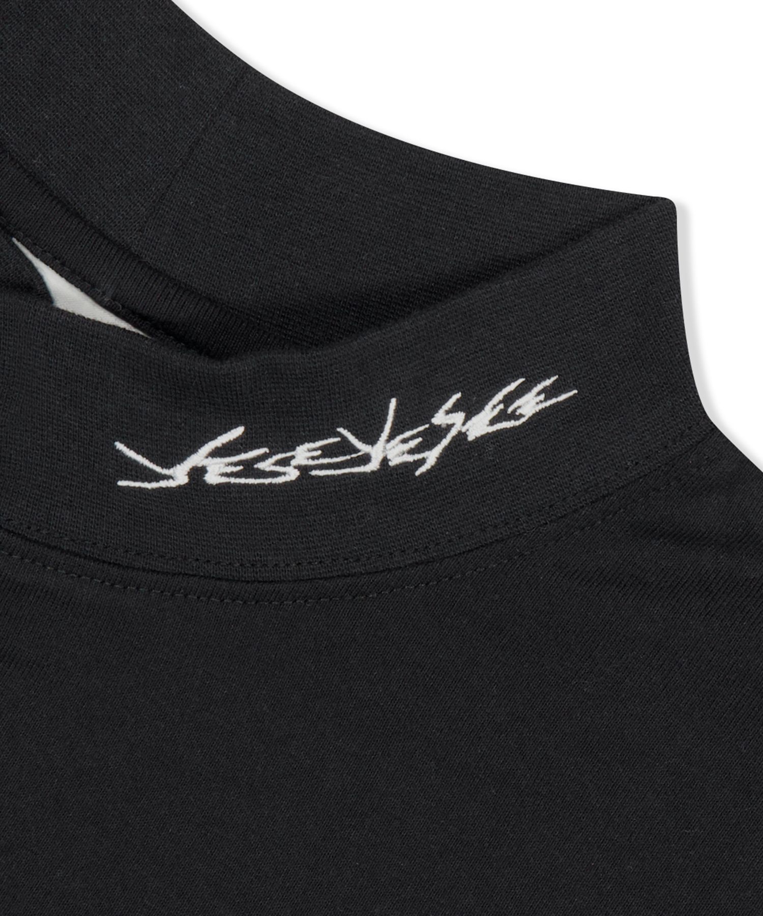 MUSINSA | YESEYESEE Y.E.S Mock Neck L/S Black