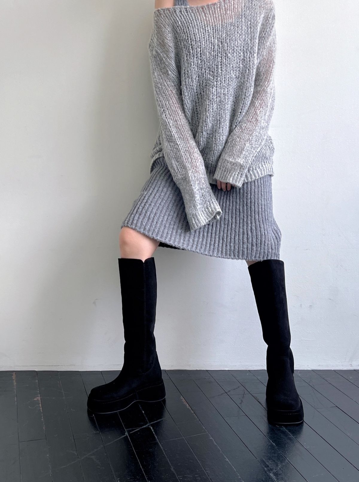 바이아덜스(BYOTHERS) Chester platform long boots