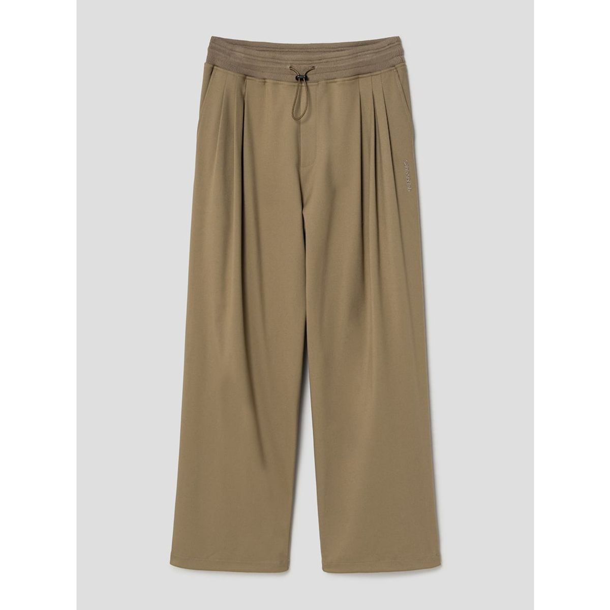 샌드 사운드(SAND SOUND) Suiting Fabric Banding Pants  Yellowish Brown