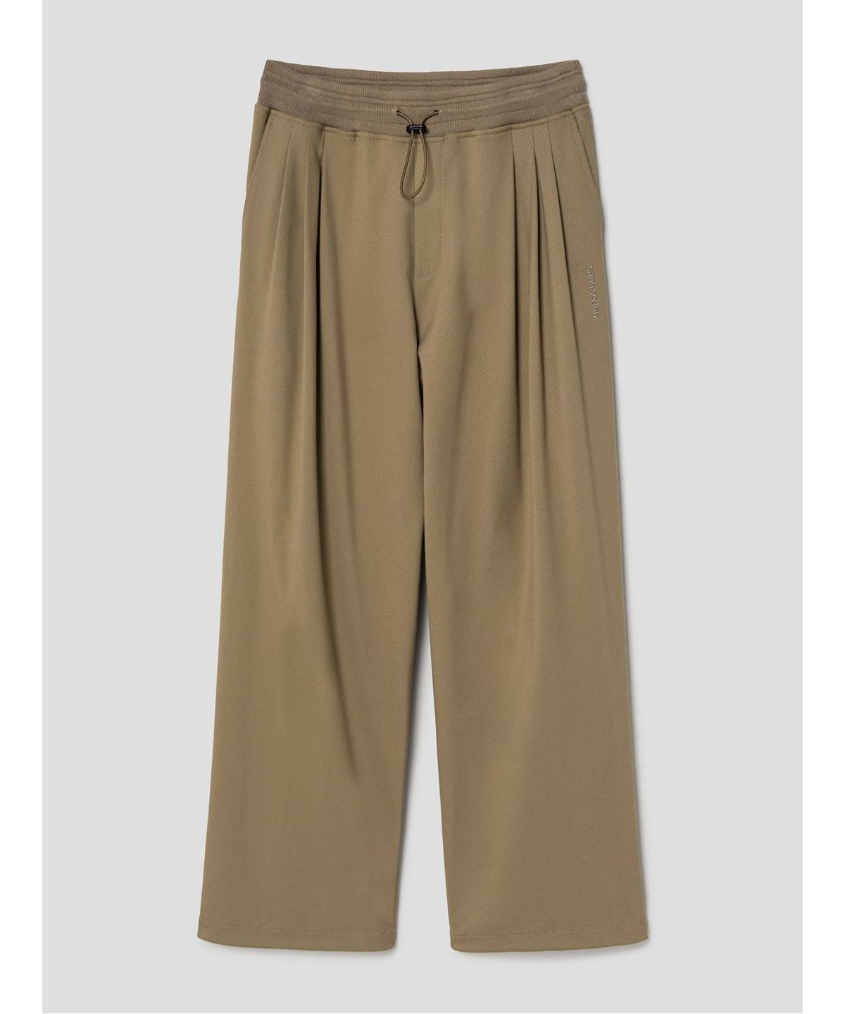 샌드 사운드(SAND SOUND) Suiting Fabric Banding Pants  Yellowish Brown