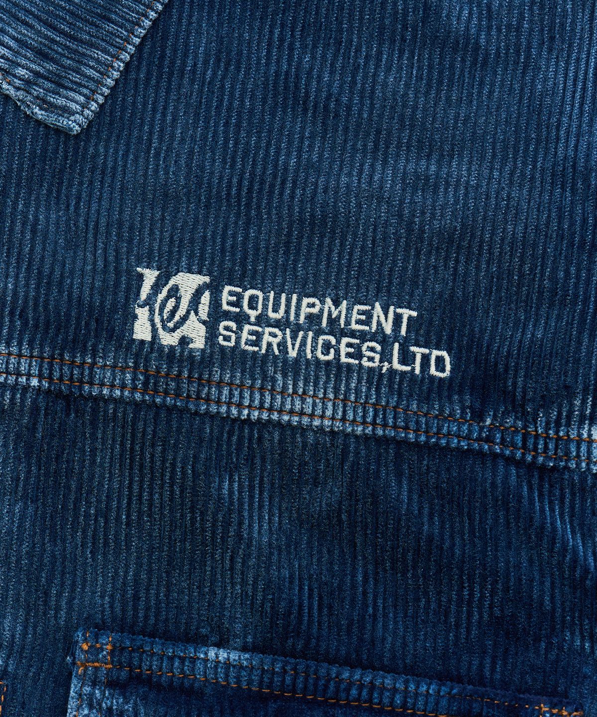 예스아이씨(YESEYESEE) Dyed Corduroy Trucker Jacket Indigo