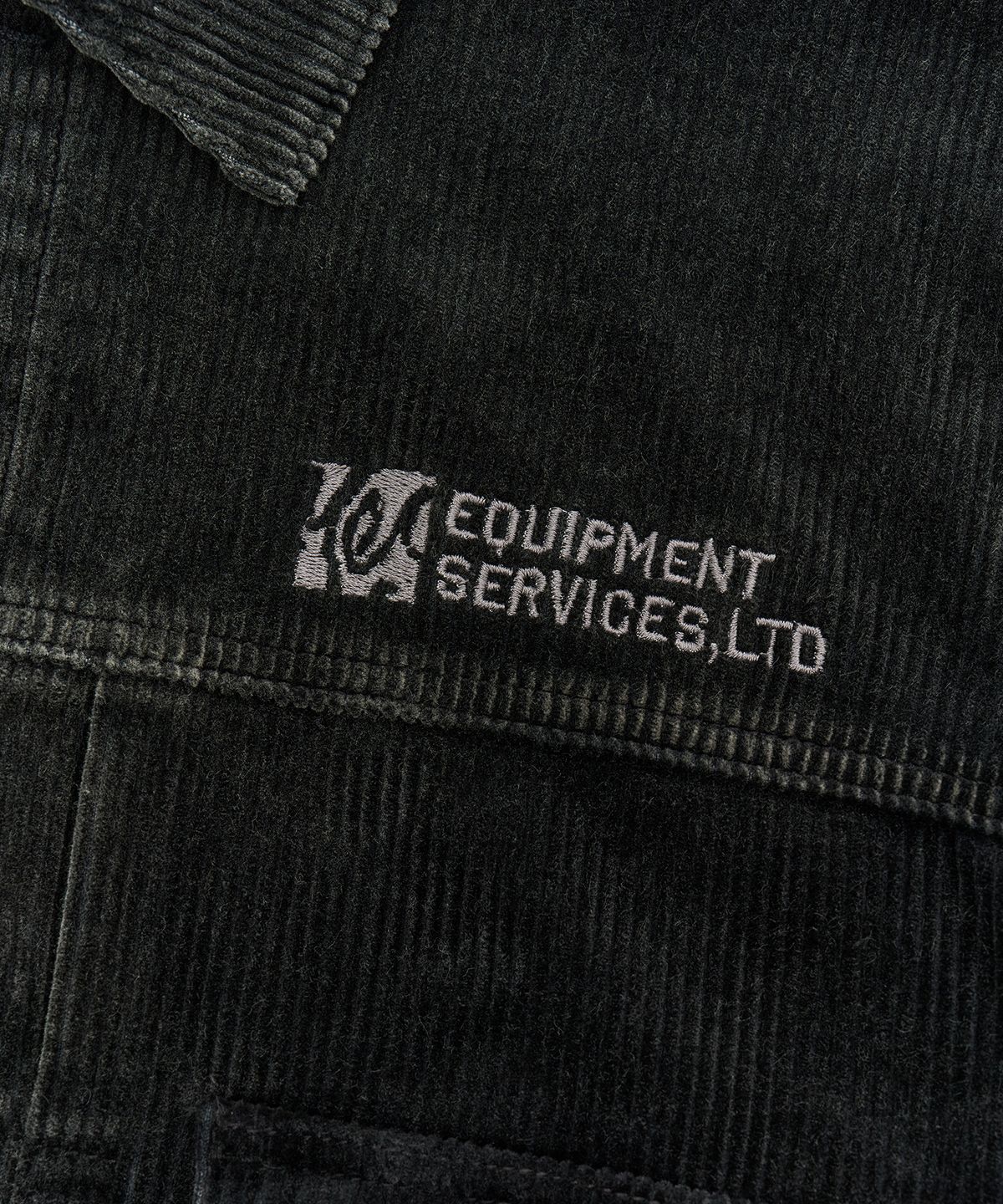 예스아이씨(YESEYESEE) Dyed Corduroy Trucker Jacket Black