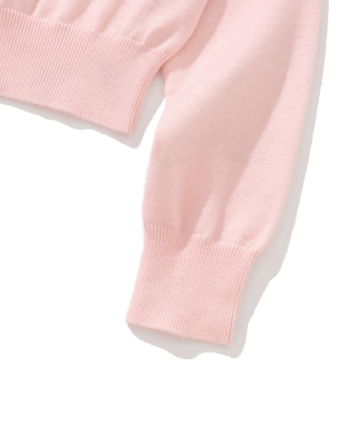 니티드(KNITTED) (W) 베이직 에센셜 워셔블 라운드 가디건 PINK