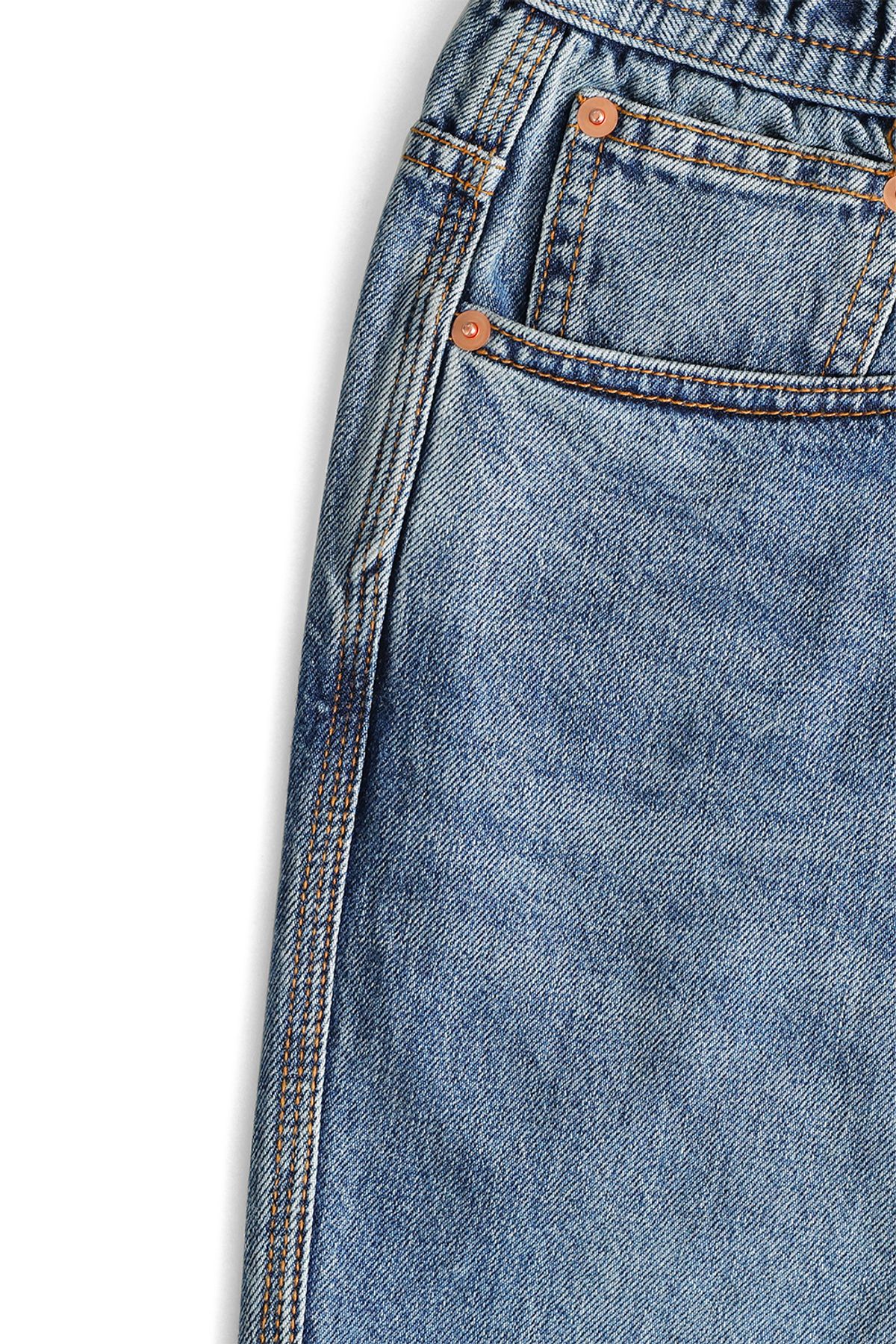 홀리선(HORLISUN) Nasca 5 Pocket Loose Denim Pants Normal Navy