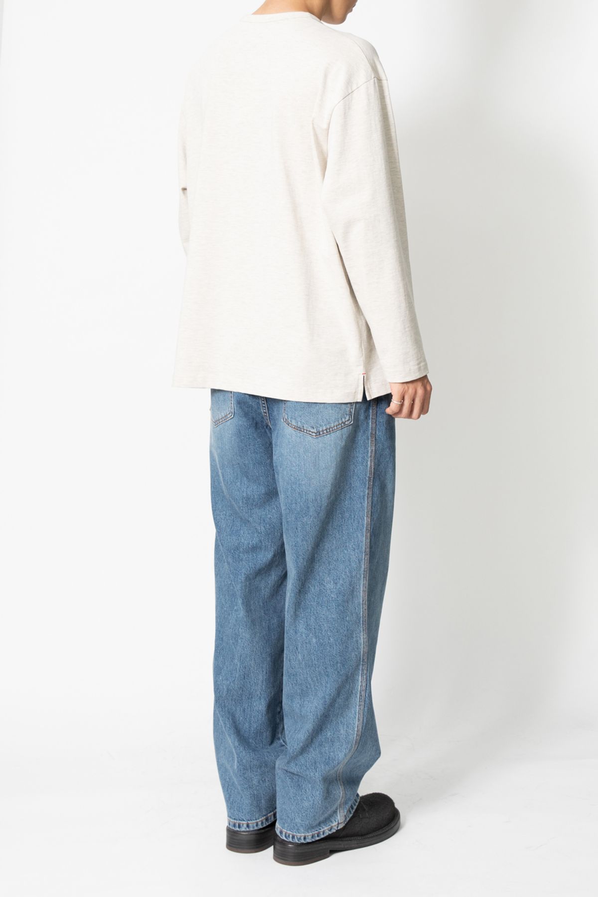 홀리선(HORLISUN) Nasca 5 Pocket Loose Denim Pants Normal Navy