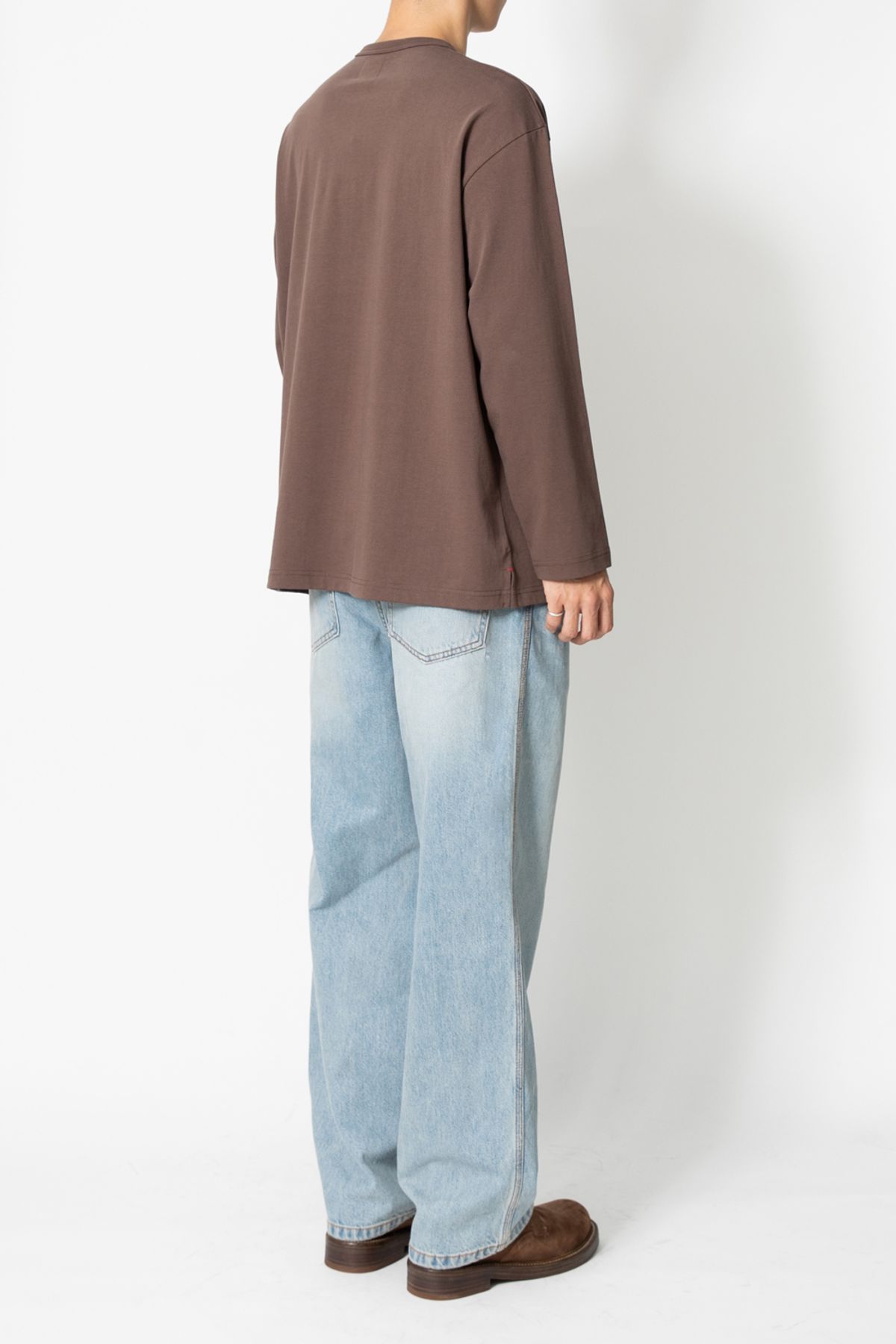 홀리선(HORLISUN) Nasca 5 Pocket Loose Denim Pants Light Blue