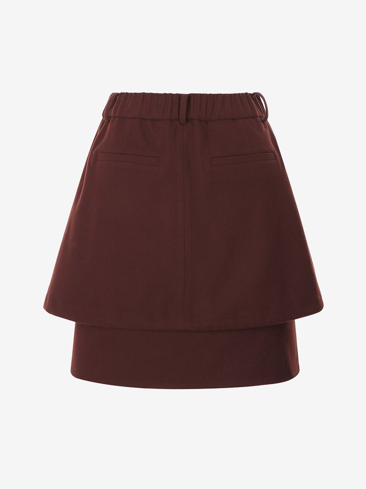 브이엔와이스튜디오(VNYSTUDIO) Layered detail mini skirt_YZASRN6