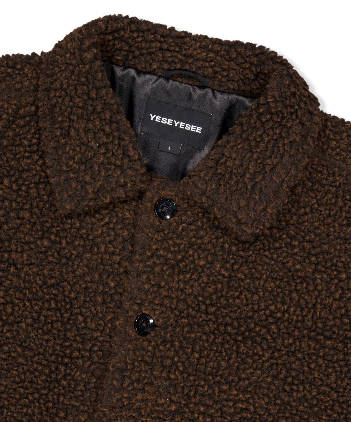 예스아이씨(YESEYESEE) Sherpa Fleece Jacket Brown