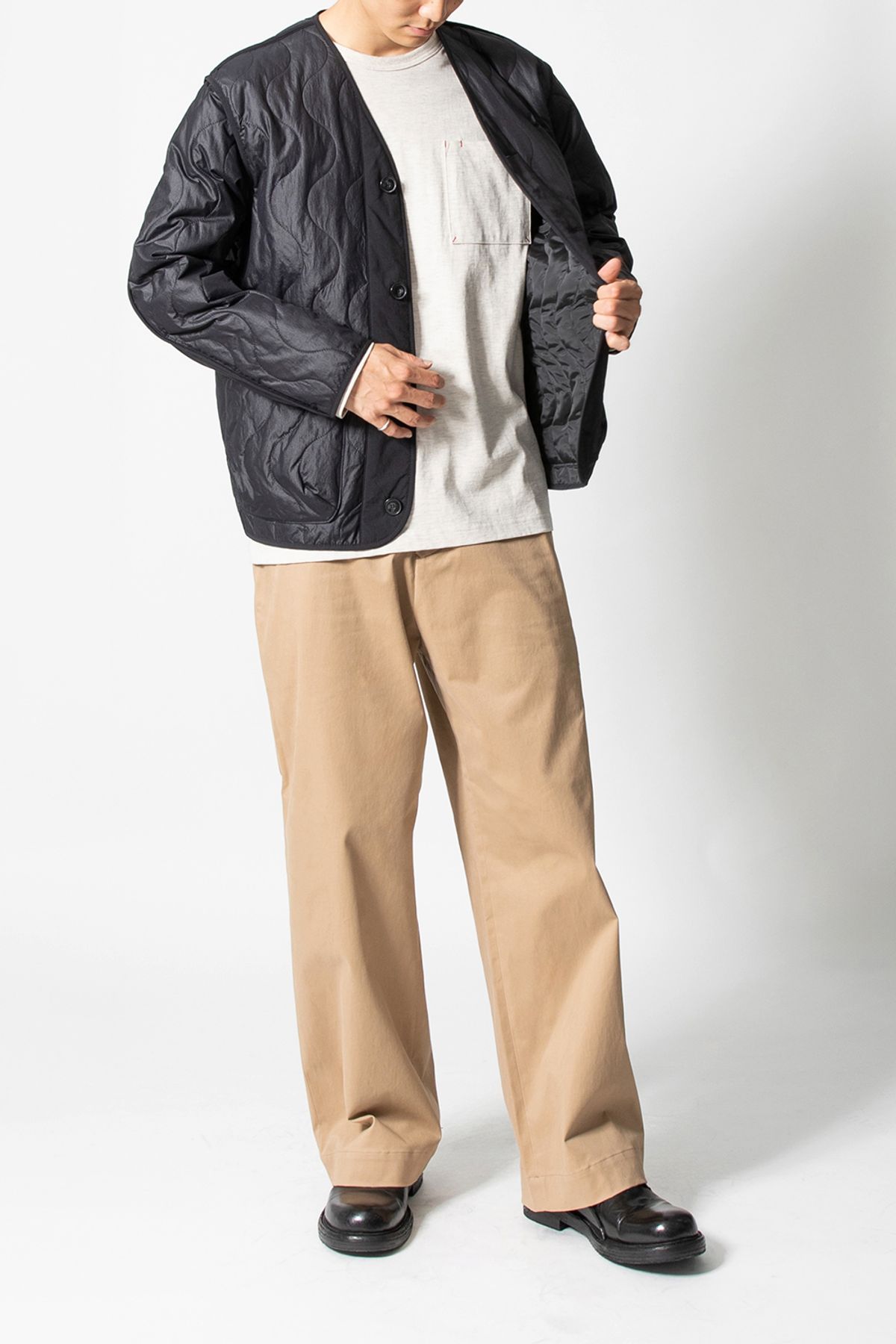 홀리선(HORLISUN) Sherpa Liner Jacket Black