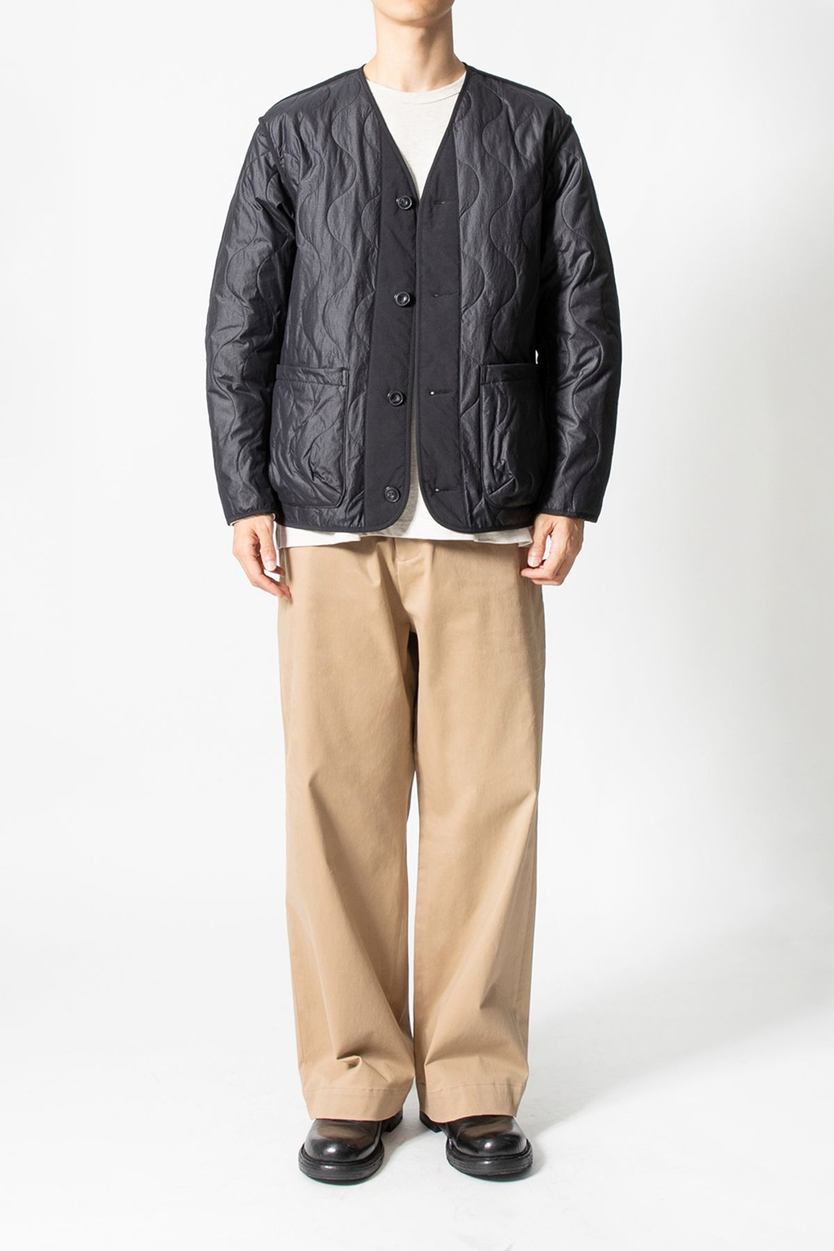 홀리선(HORLISUN) Sherpa Liner Jacket Black