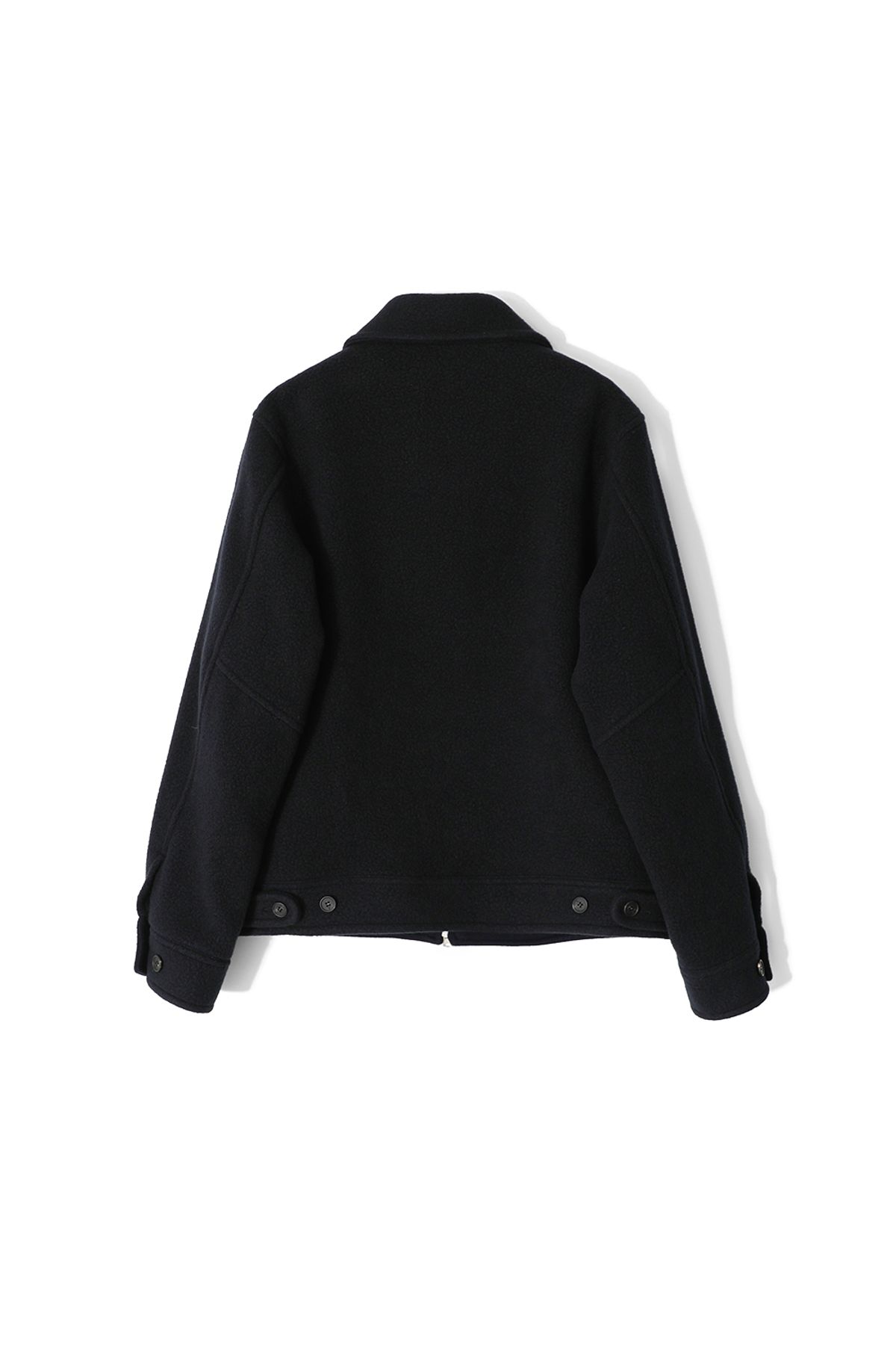 홀리선(HORLISUN) Maple Wool Boucle Detroit Jacket Navy