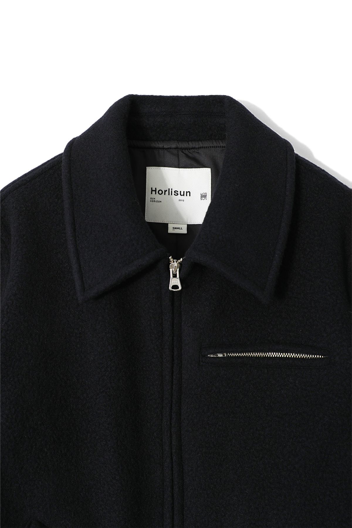 홀리선(HORLISUN) Maple Wool Boucle Detroit Jacket Navy