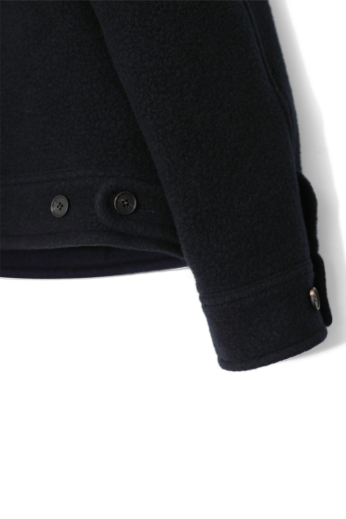 홀리선(HORLISUN) Maple Wool Boucle Detroit Jacket Navy